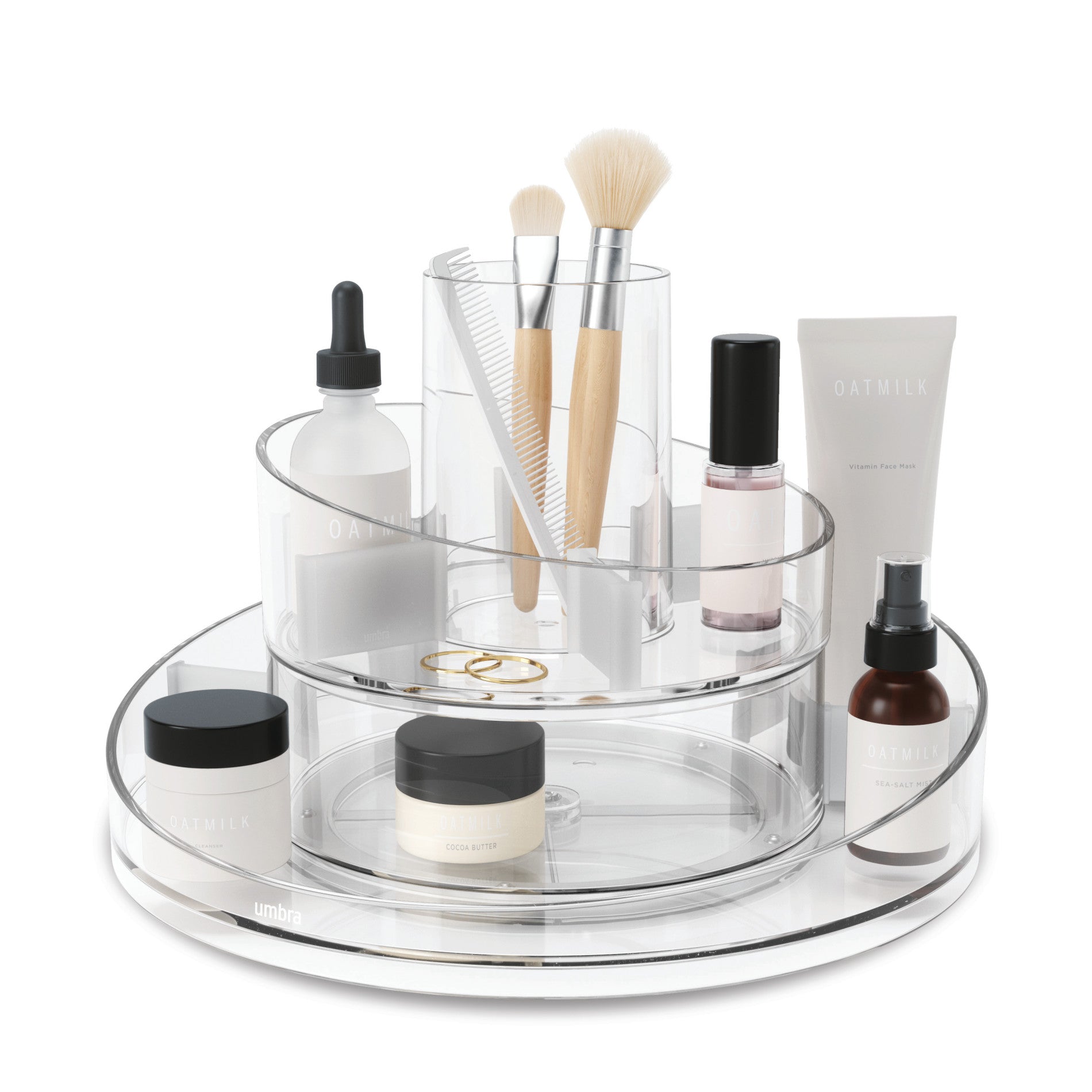 Stylish Cascada Makeup Organizer for Vanity