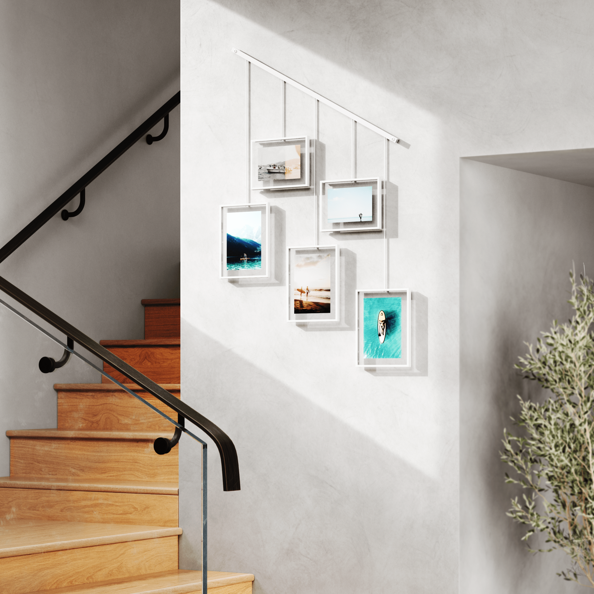 5-Pack Exhibit Wall Frames for Art Display