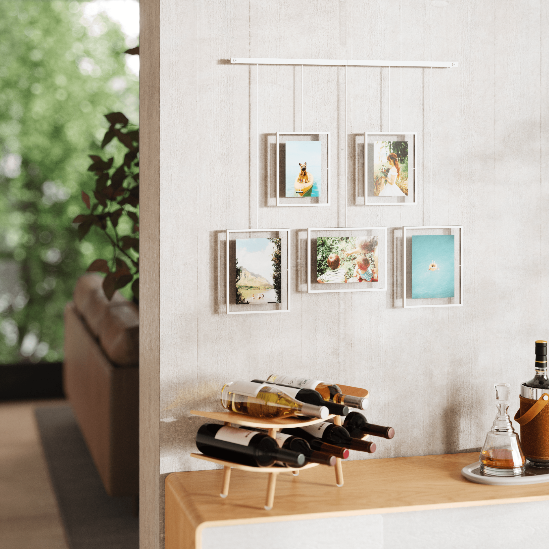 5-Pack Exhibit Wall Frames for Art Display