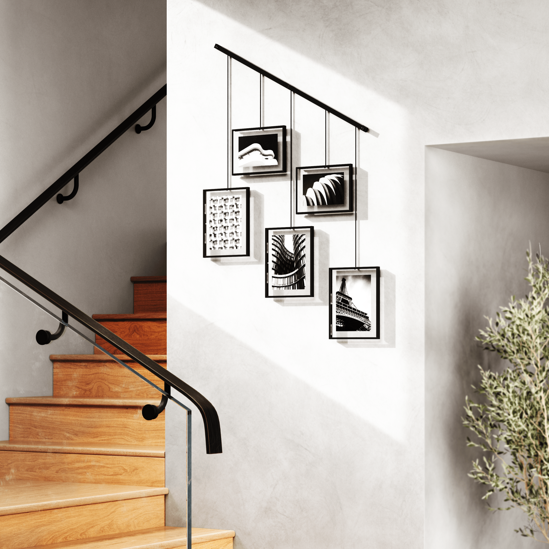 5-Pack Exhibit Wall Frames for Art Display