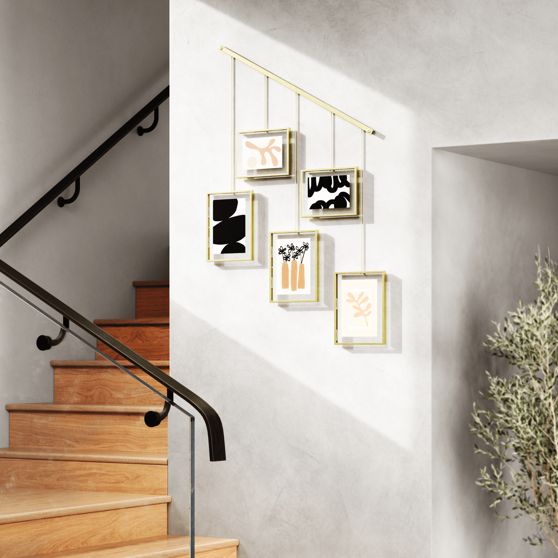 5-Pack Exhibit Wall Frames for Art Display