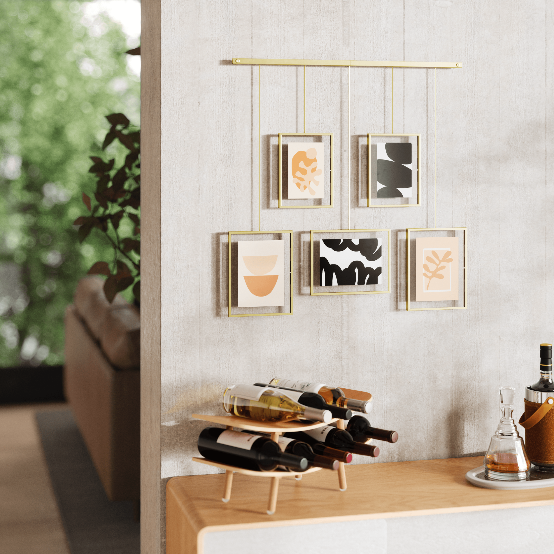 5-Pack Exhibit Wall Frames for Art Display