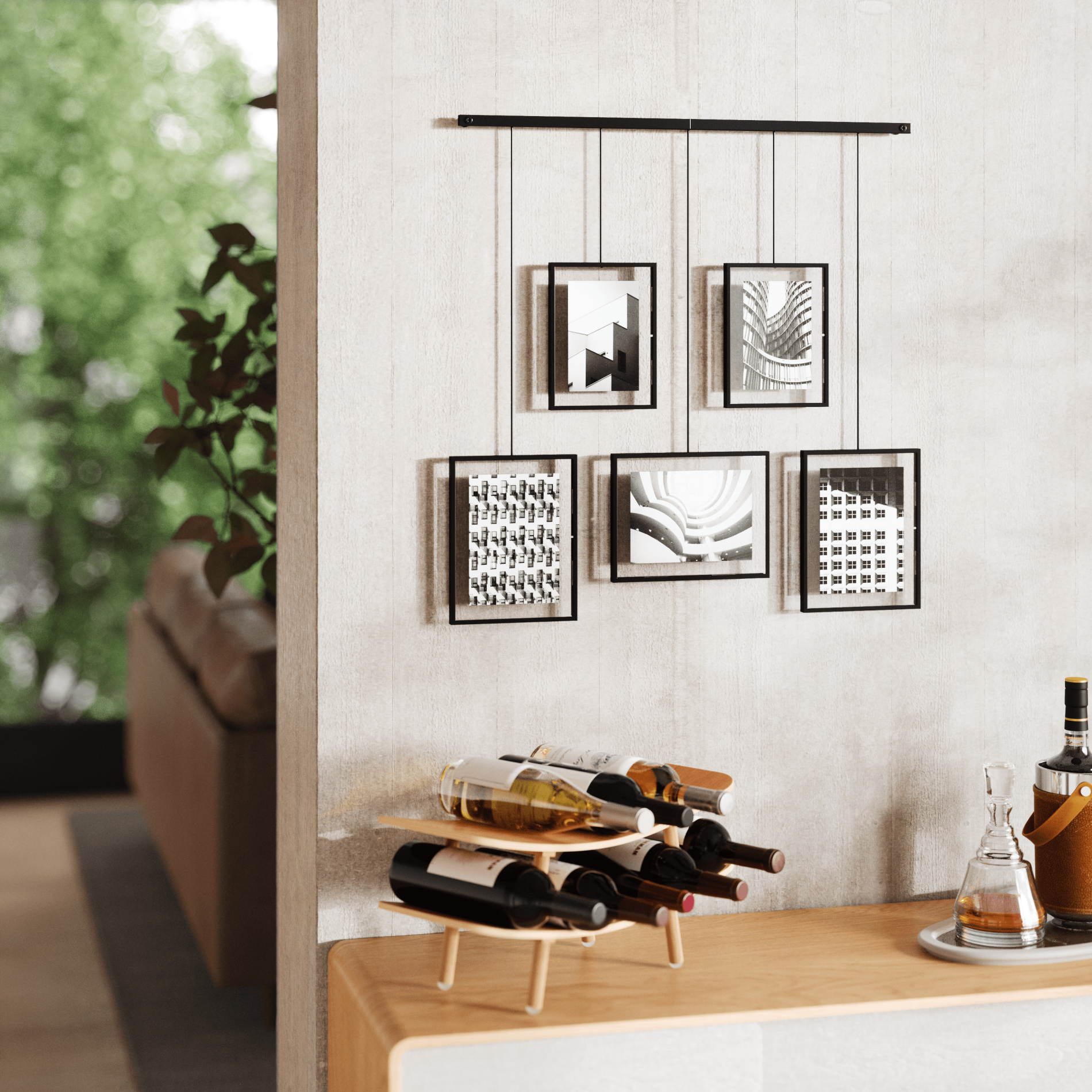 5-Pack Exhibit Wall Frames for Art Display