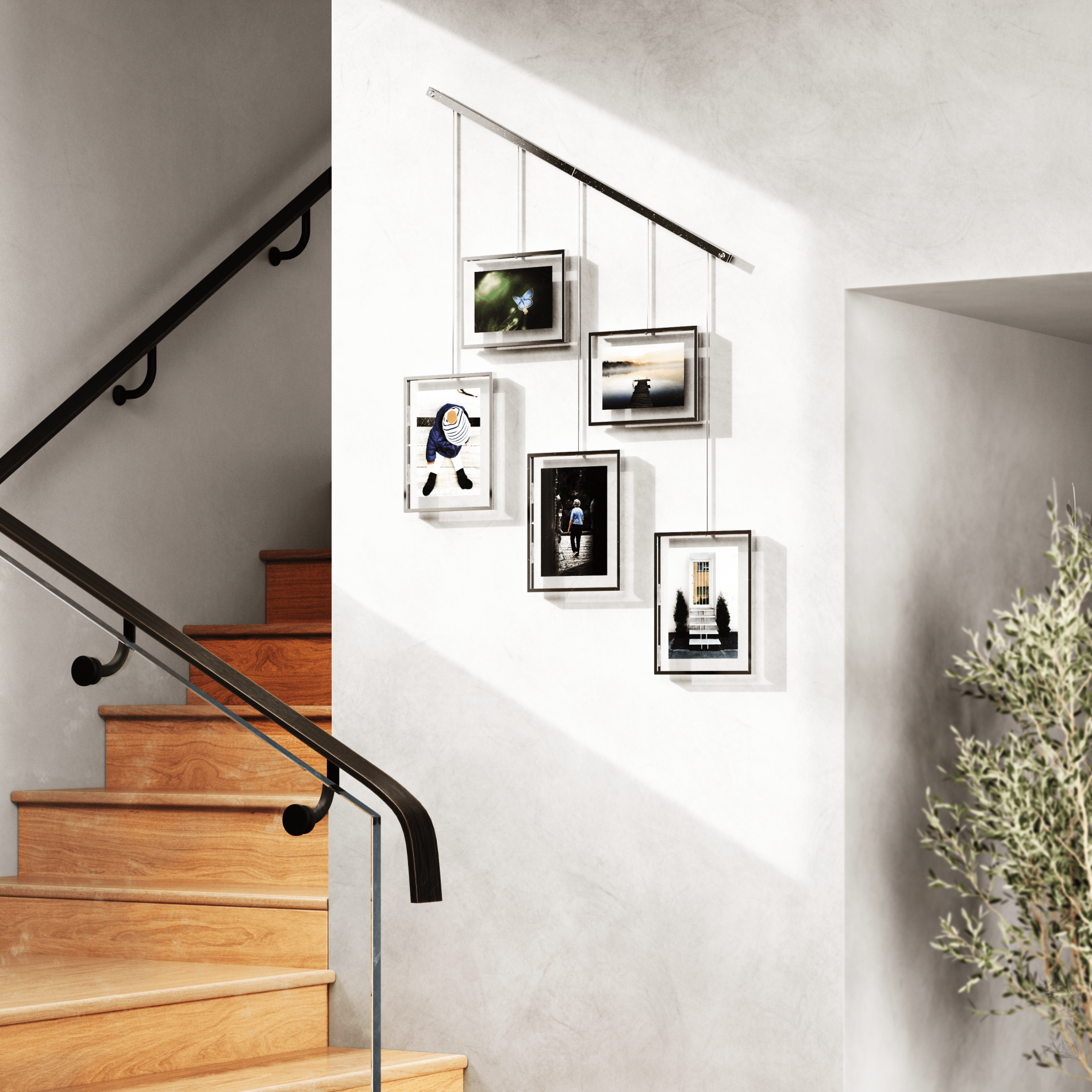 5-Pack Exhibit Wall Frames for Art Display