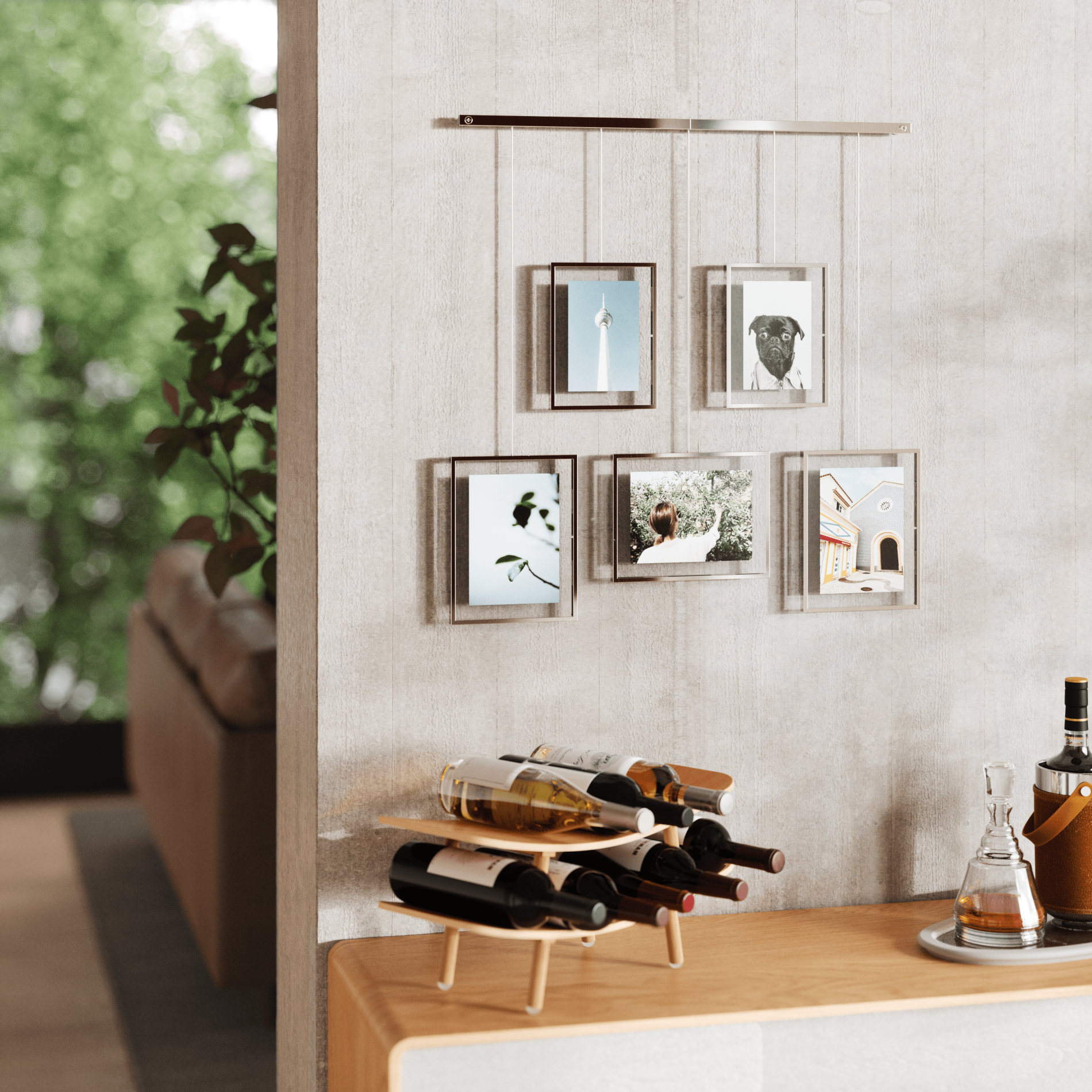 5-Pack Exhibit Wall Frames for Art Display
