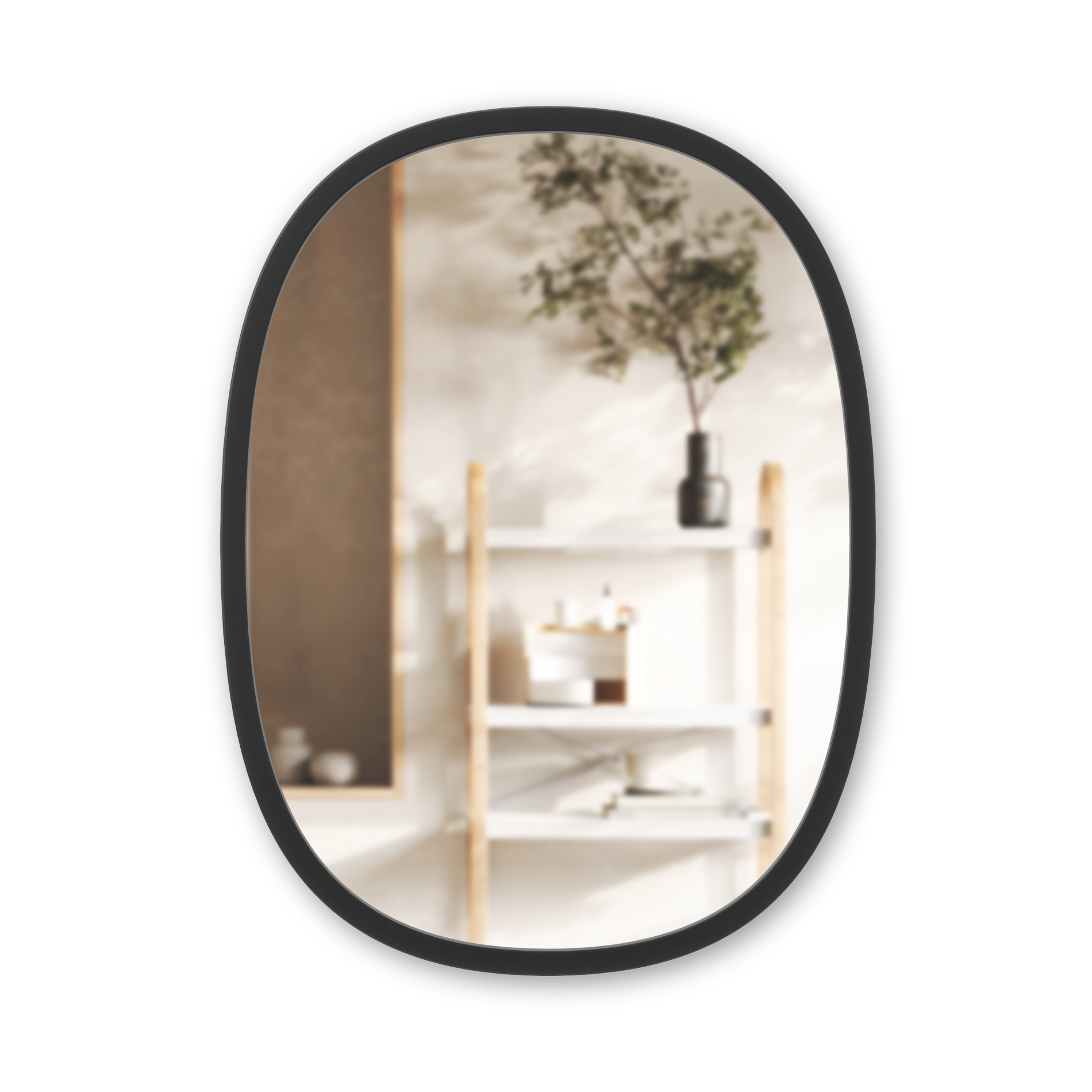 Modern Oval Wall Mirror - Sleek Home Decor