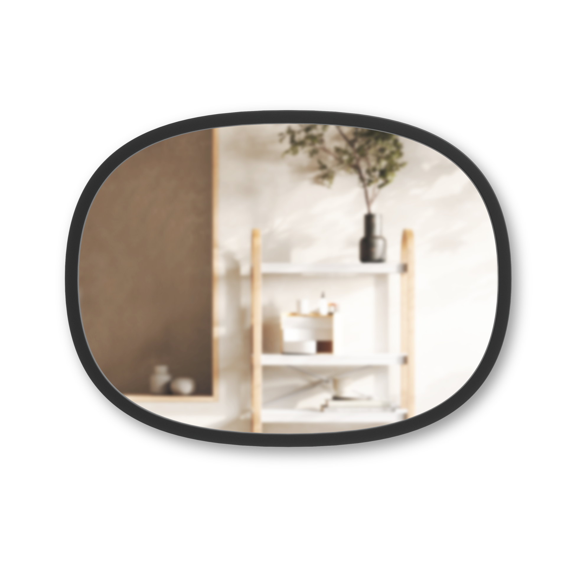 Modern Oval Wall Mirror - Sleek Home Decor