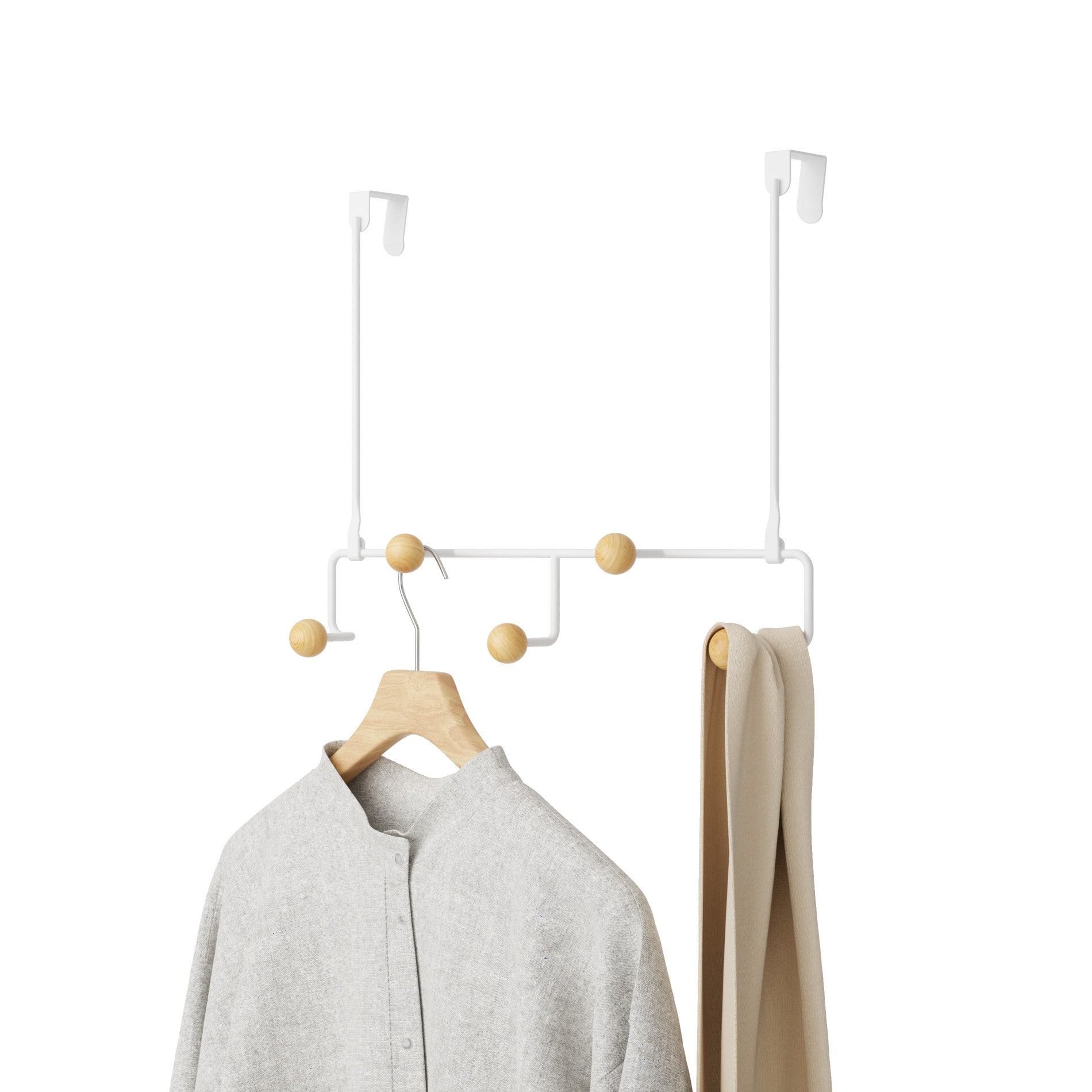 Estique 5-Hook Overdoor Organizer