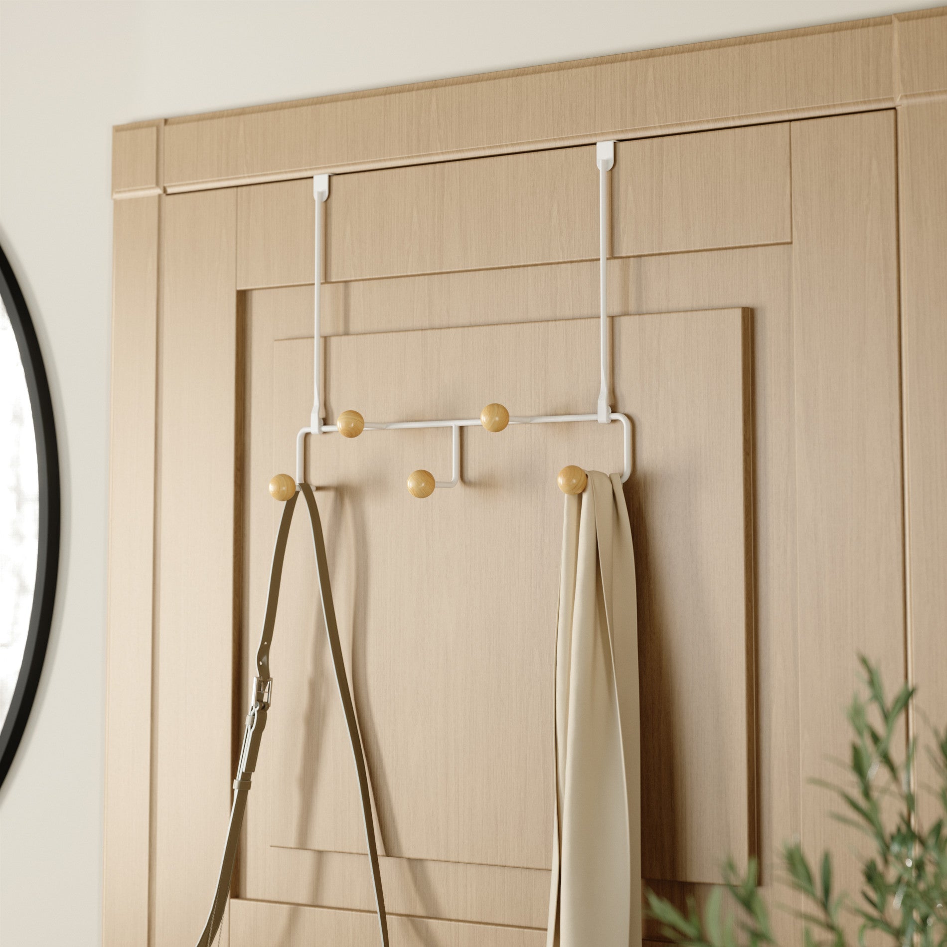 Estique 5-Hook Overdoor Organizer