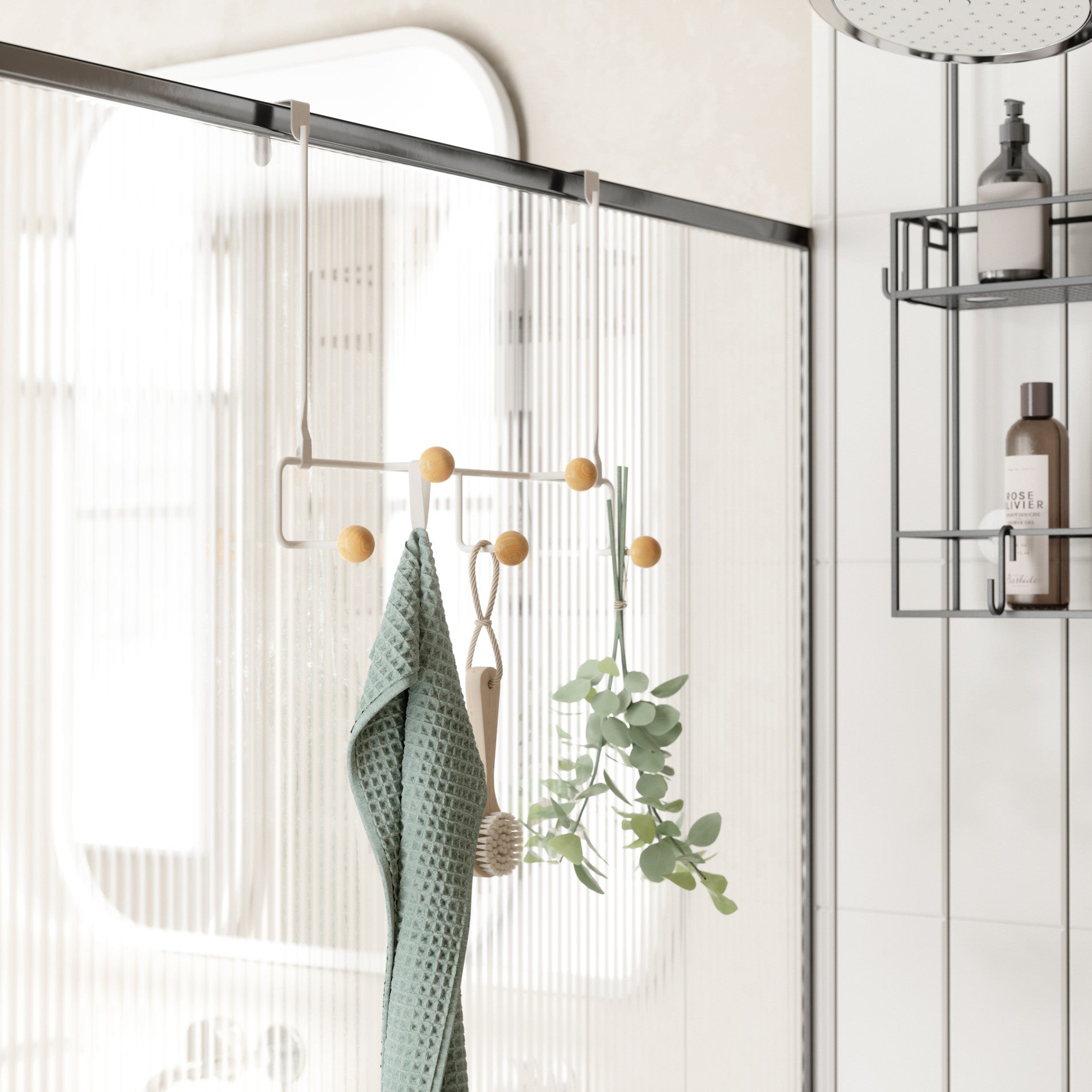 Estique 5-Hook Overdoor Organizer