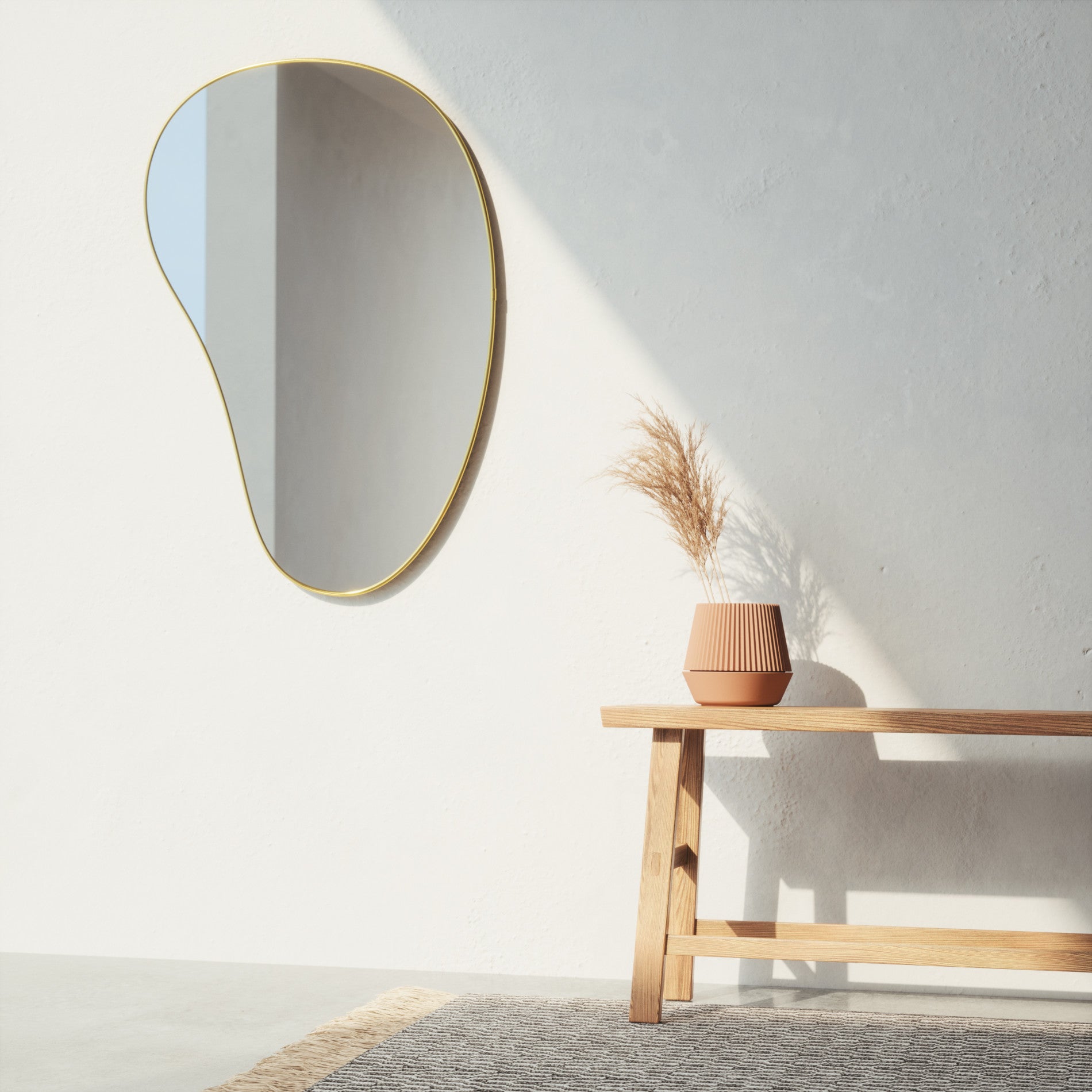 Pebble Wall Mirror – Modern Home Decor