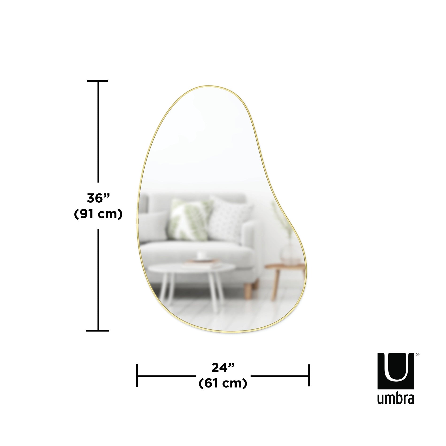 Pebble Wall Mirror – Modern Home Decor
