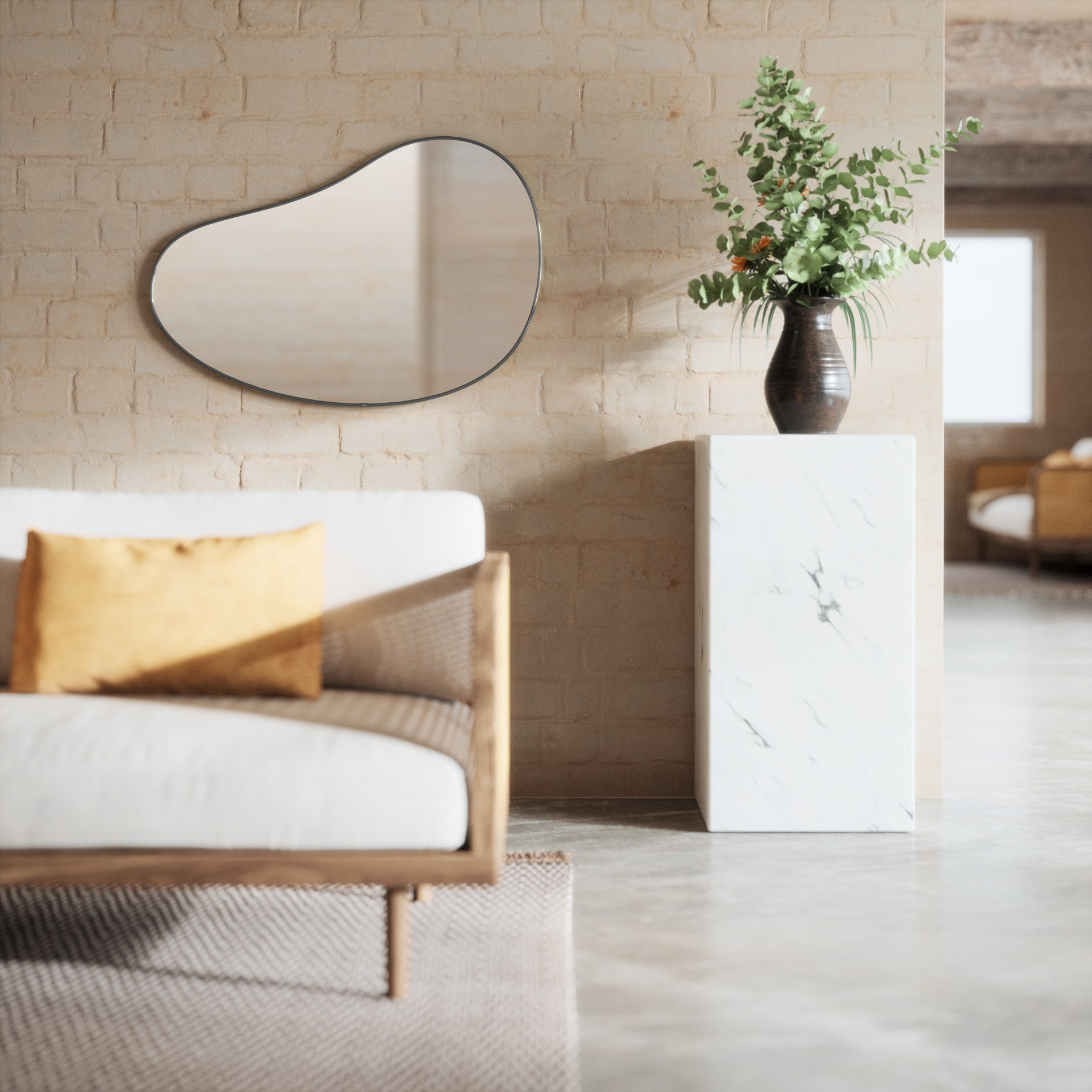 Pebble Wall Mirror – Modern Home Decor