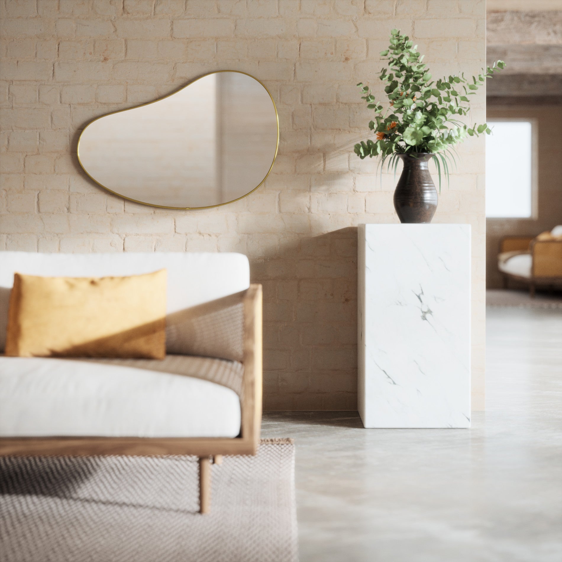 Pebble Wall Mirror – Modern Home Decor