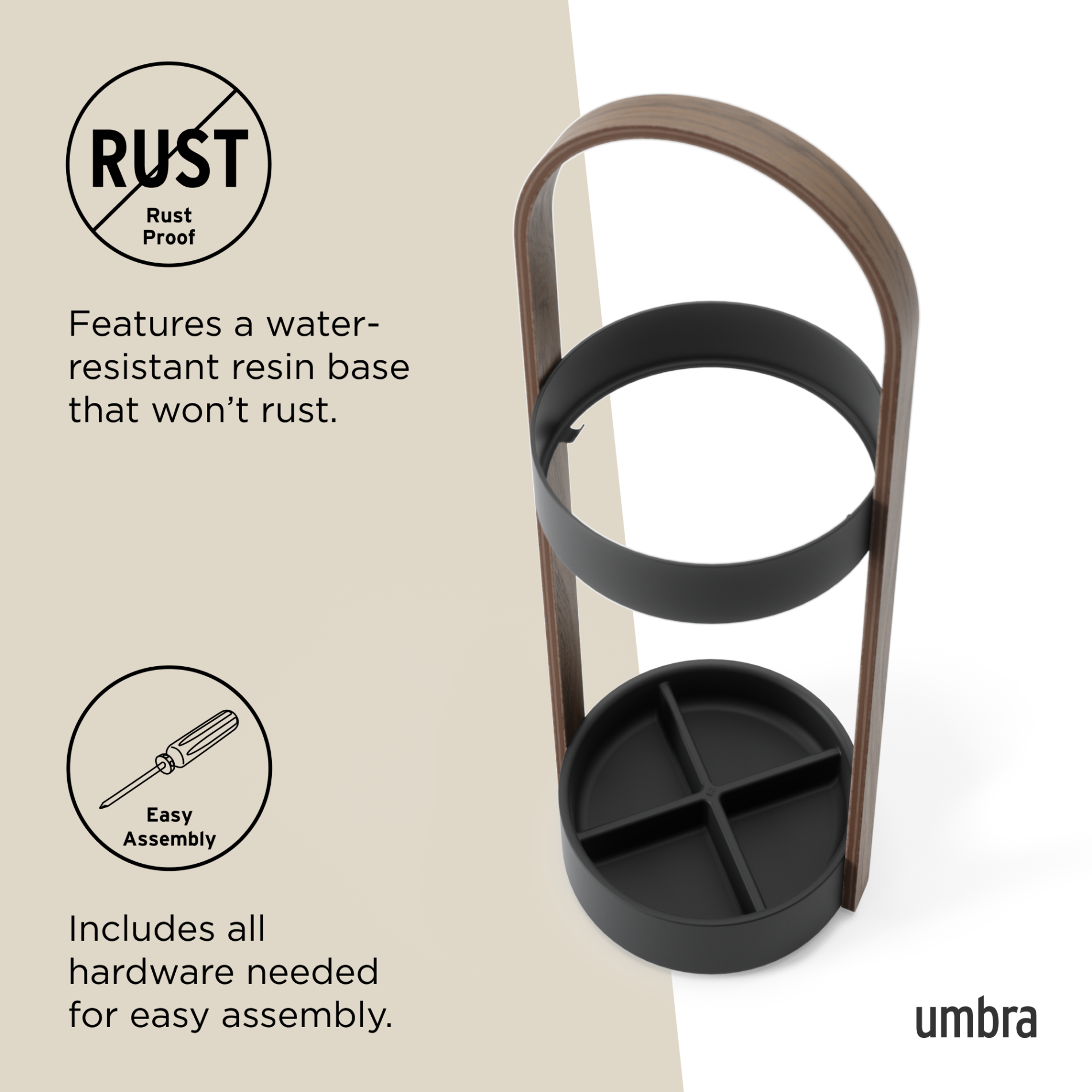 Stylish Bellwood Umbrella Stand for Entryways
