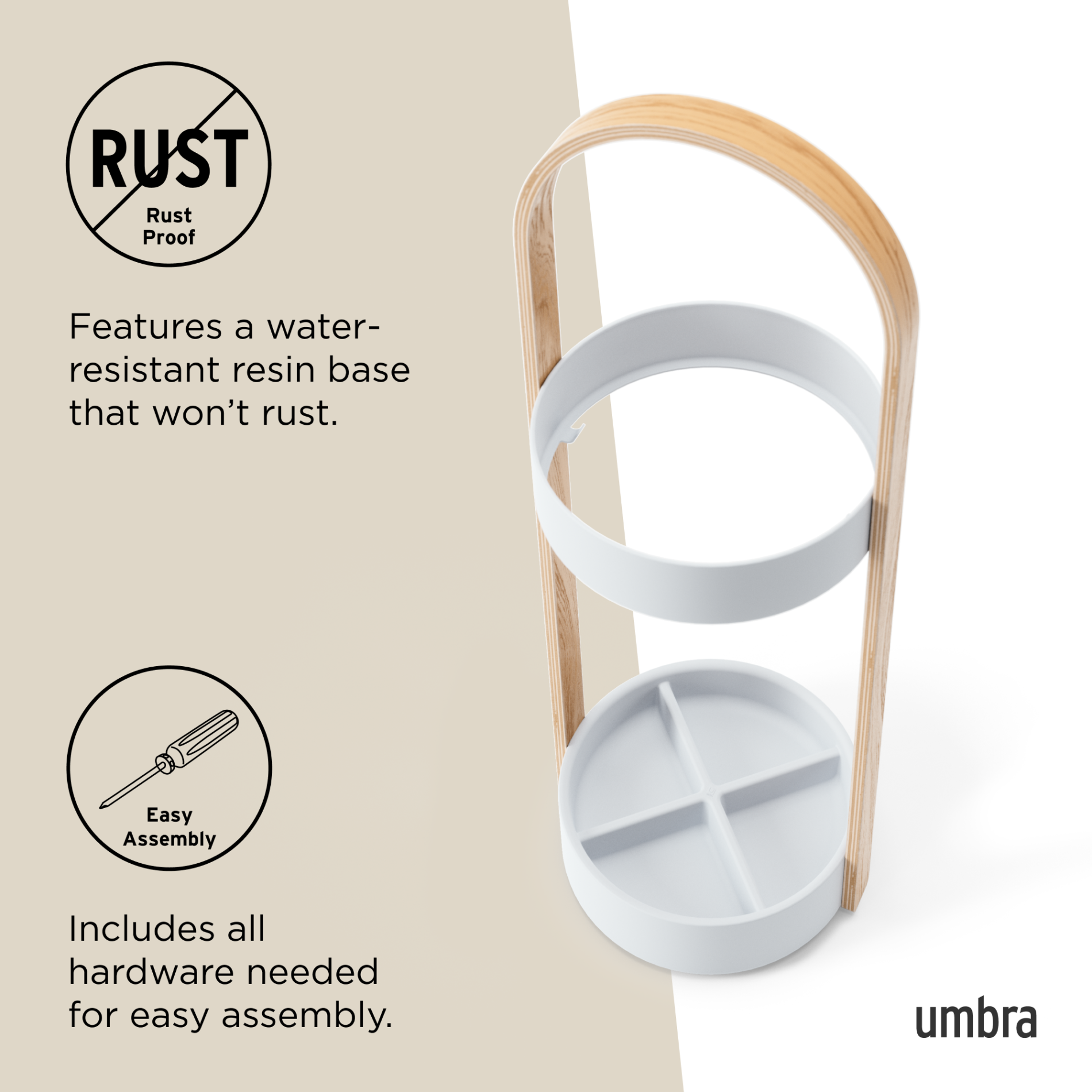 Stylish Bellwood Umbrella Stand for Entryways