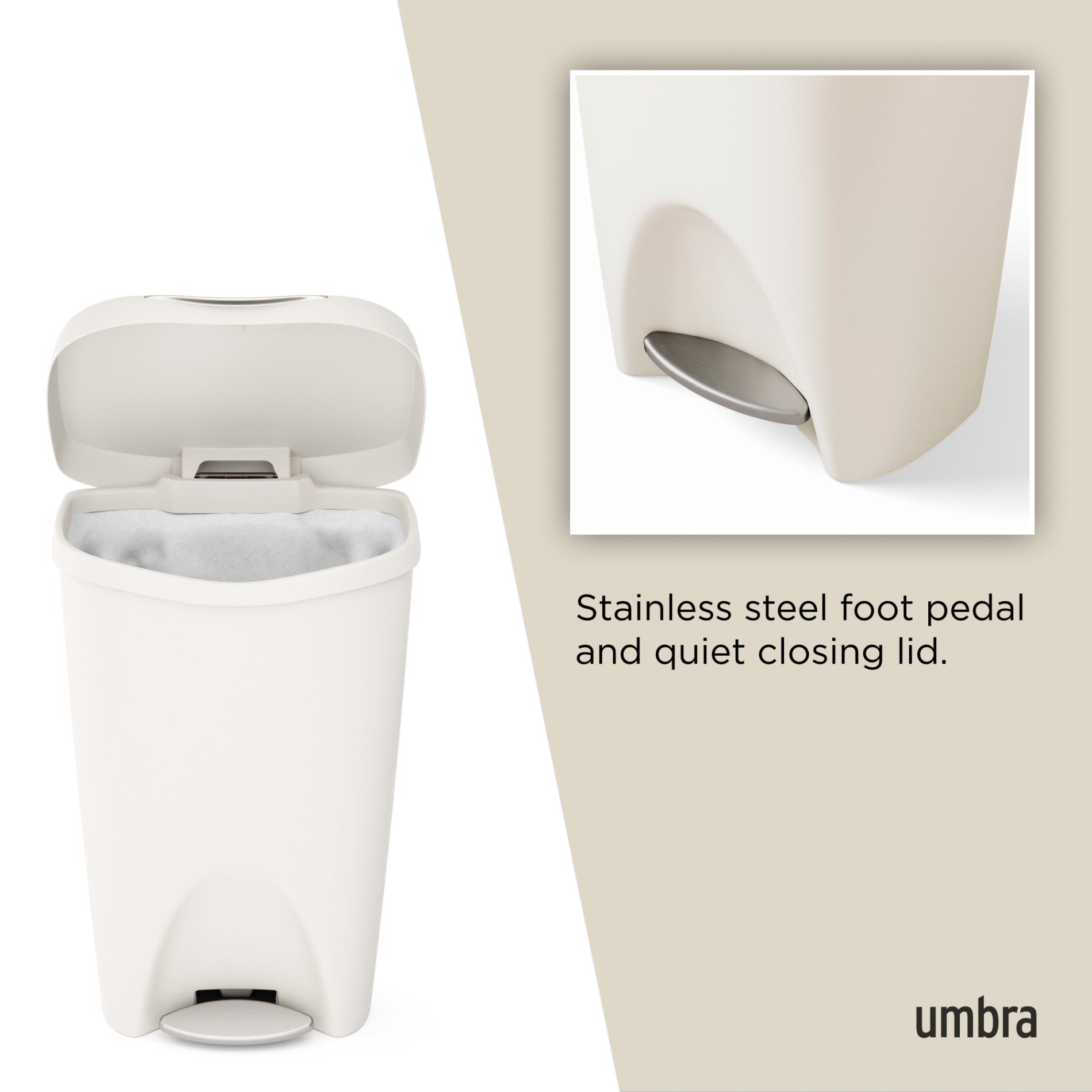 Brim Foot Pedal Trash Can