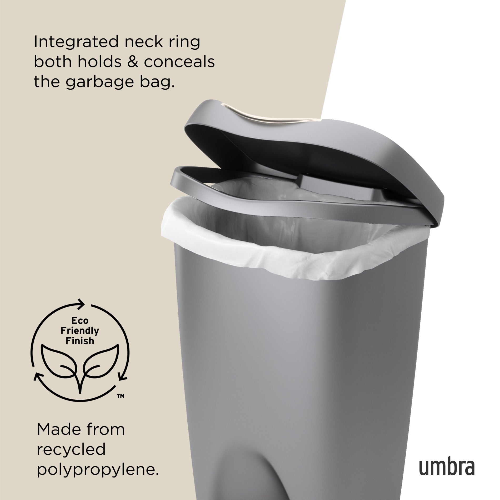 Brim Foot Pedal Trash Can