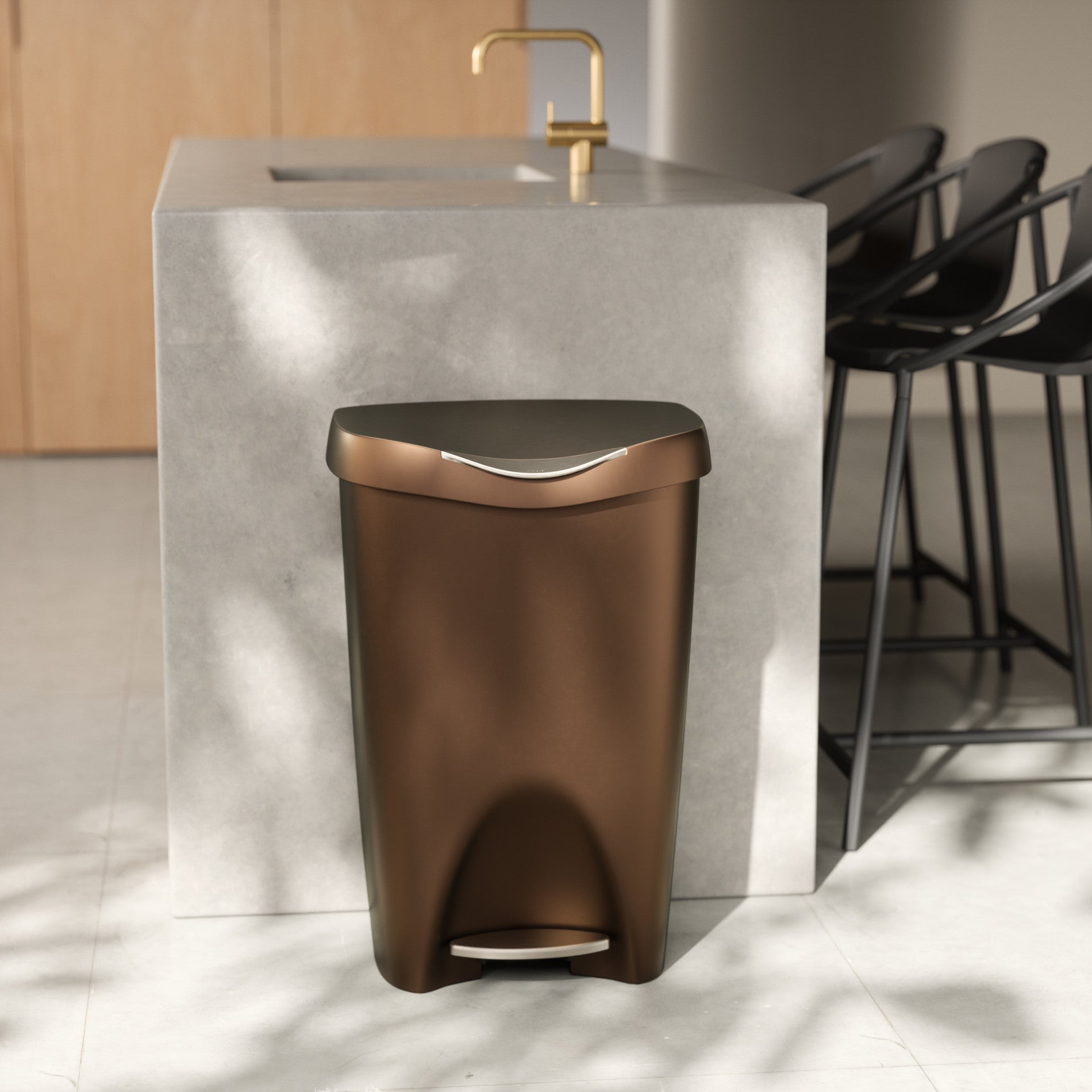 Brim Foot Pedal Trash Can