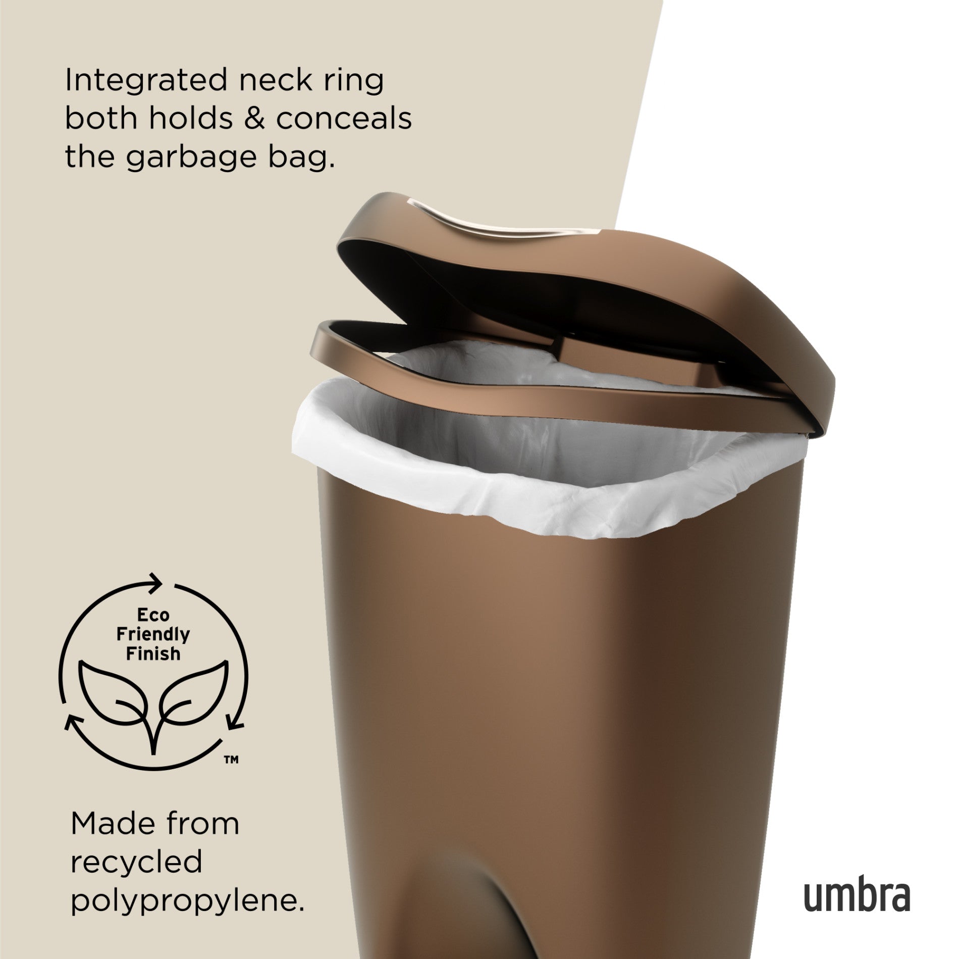 Brim Foot Pedal Trash Can