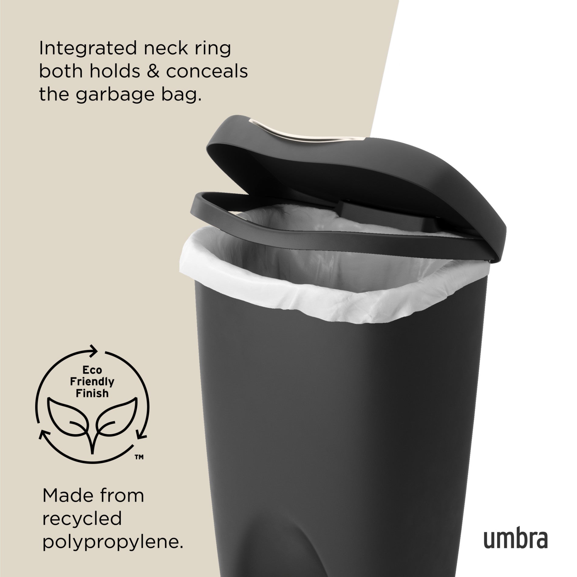 Brim Foot Pedal Trash Can