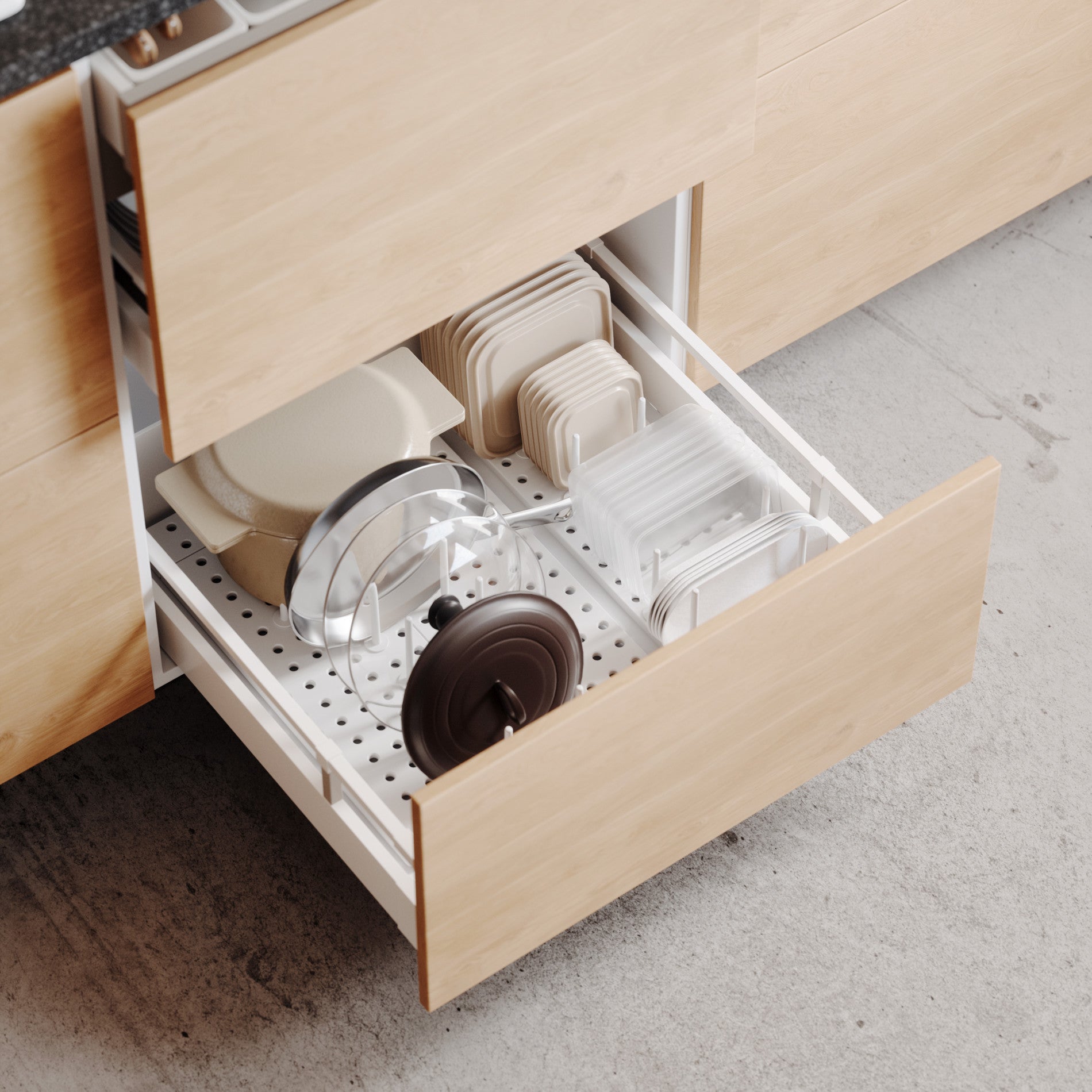 2-Pack Peggy Drawer Organizers for Storage