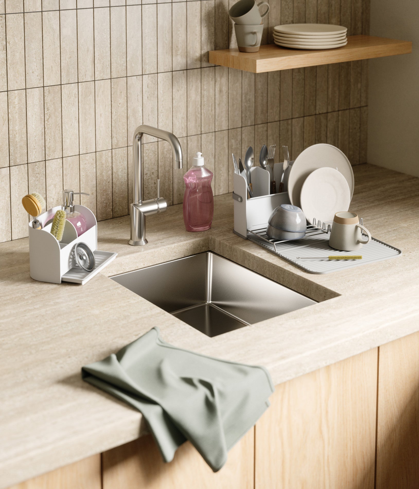 Compact Sling Dish Rack for Small Spaces - Umbra
