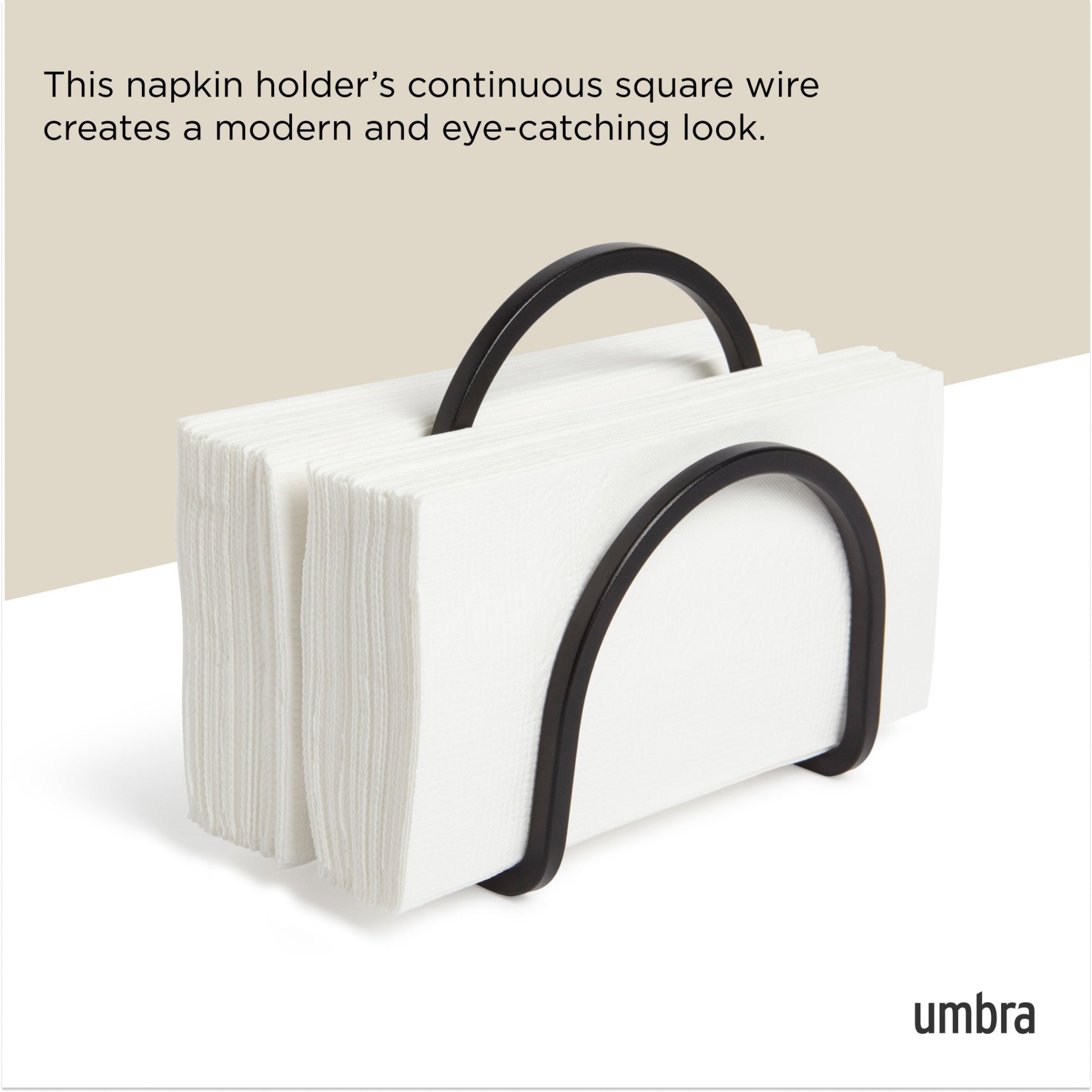 Squire Metal Napkin Holder for Dining