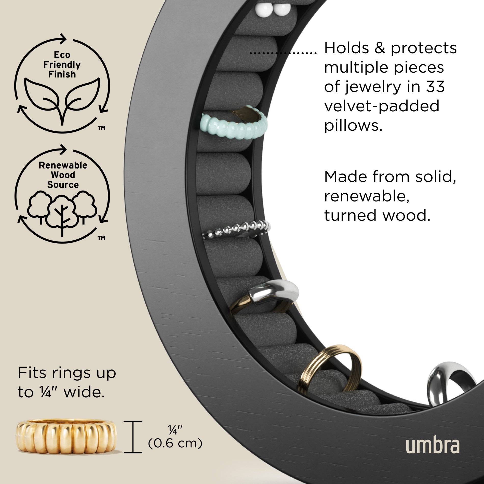 Stylish Ferris Jewelry Organizer for Travel