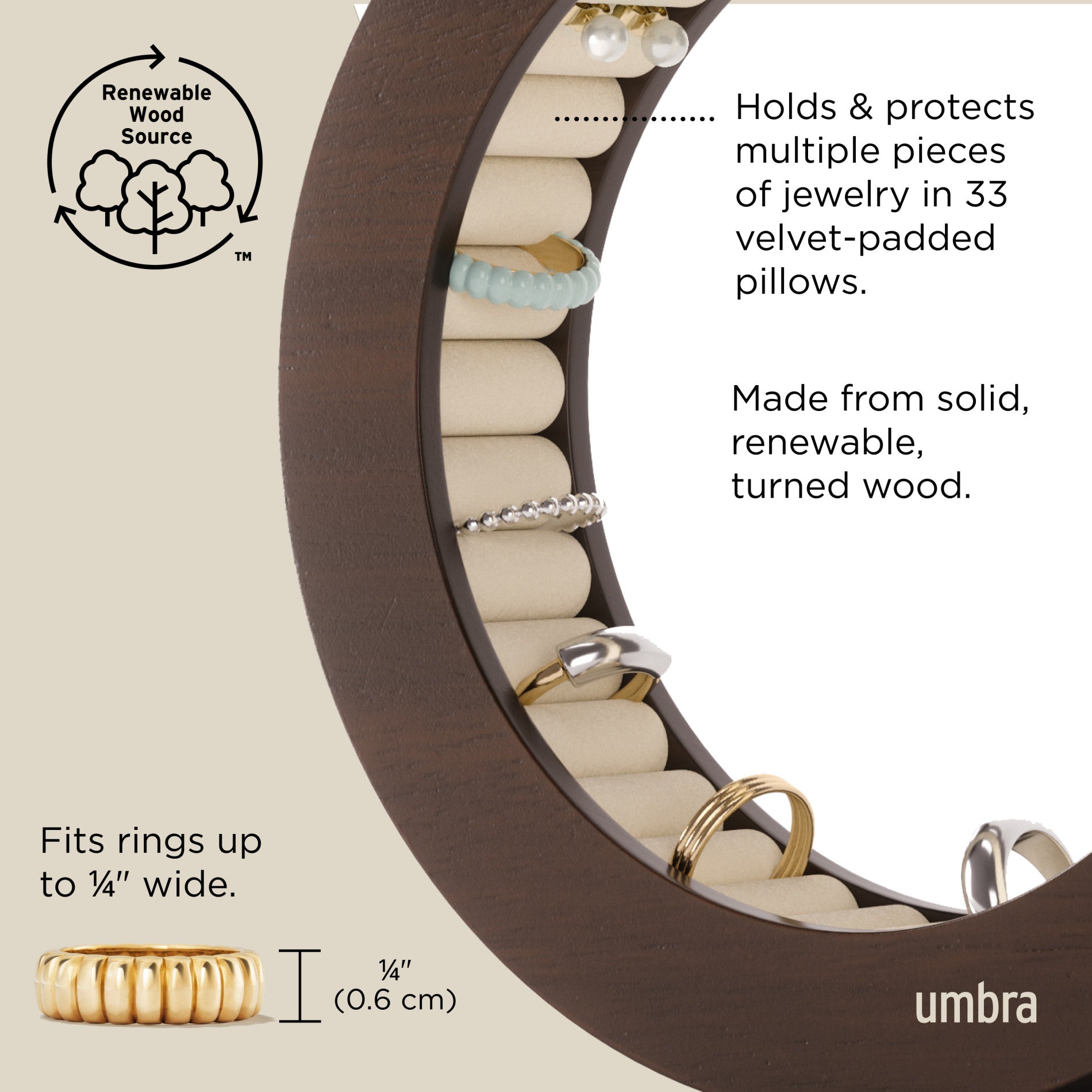 Stylish Ferris Jewelry Organizer for Travel