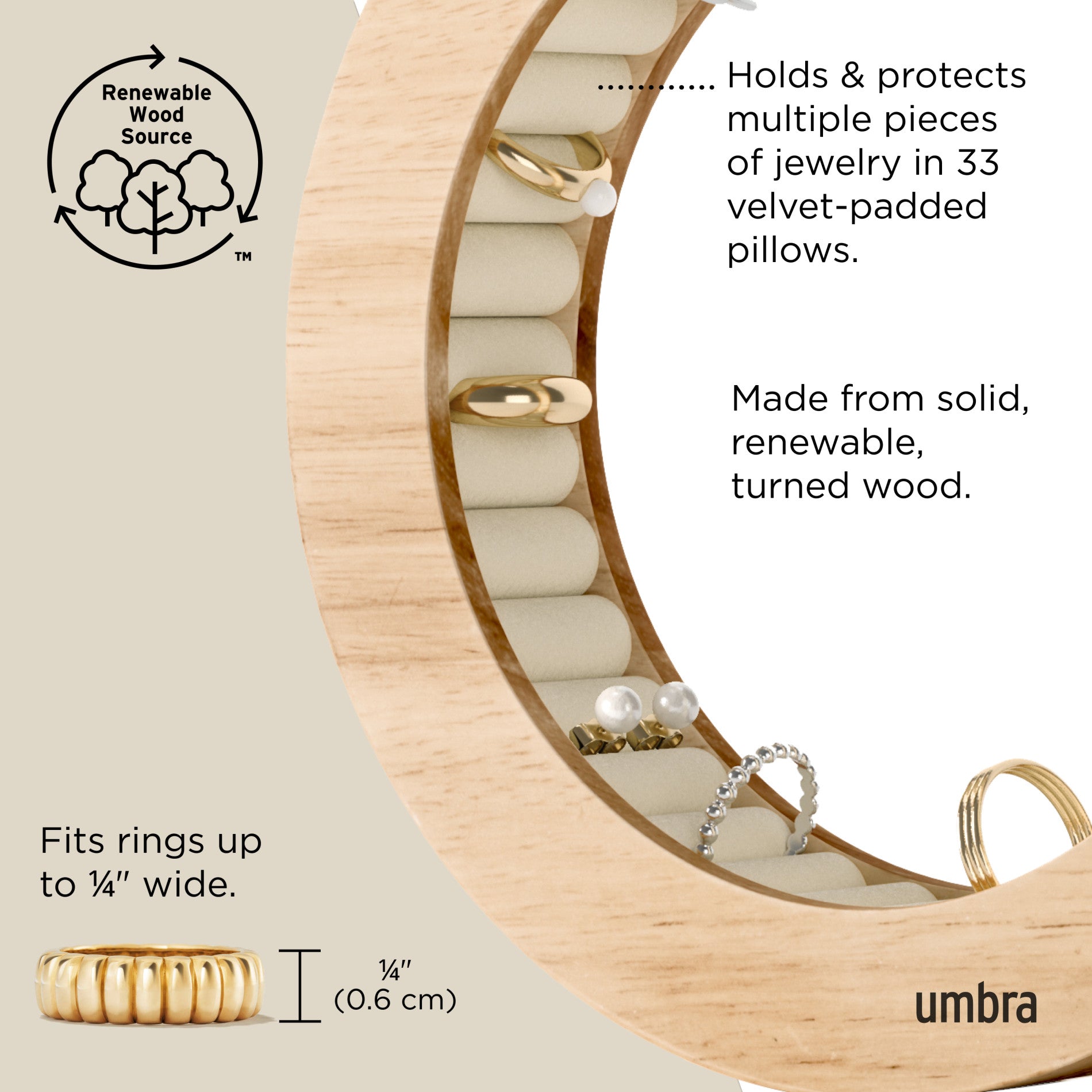 Stylish Ferris Jewelry Organizer for Travel