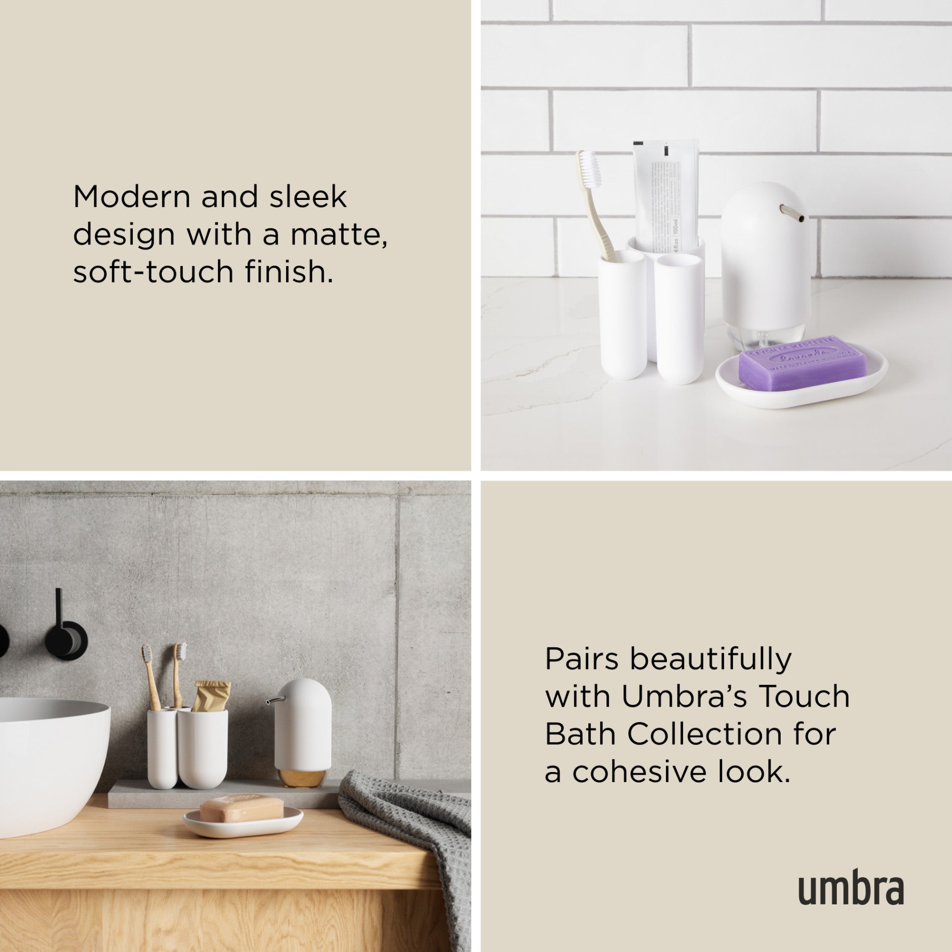 Compact Touch Organizer & Toothbrush Holder
