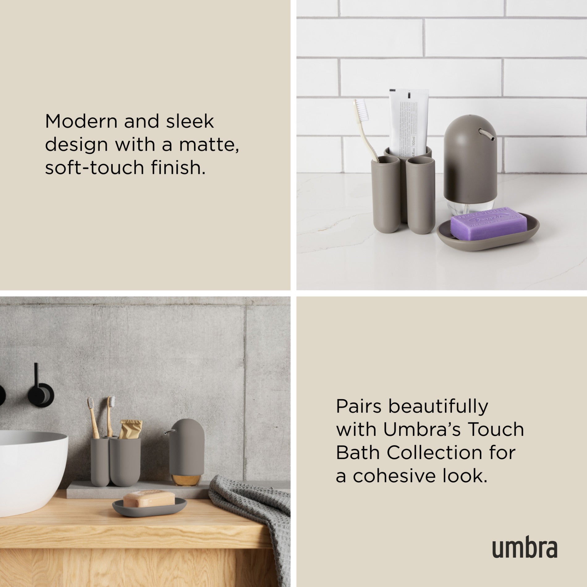 Compact Touch Organizer & Toothbrush Holder