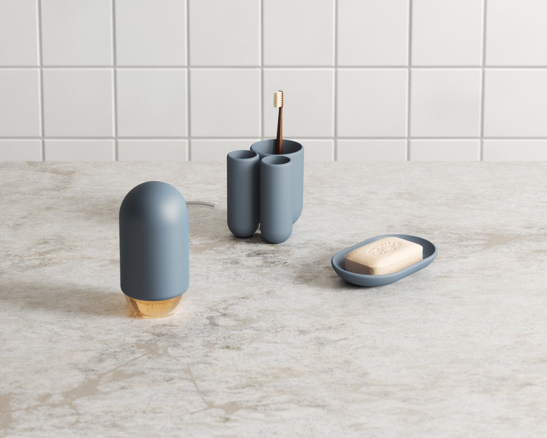 Compact Touch Organizer & Toothbrush Holder