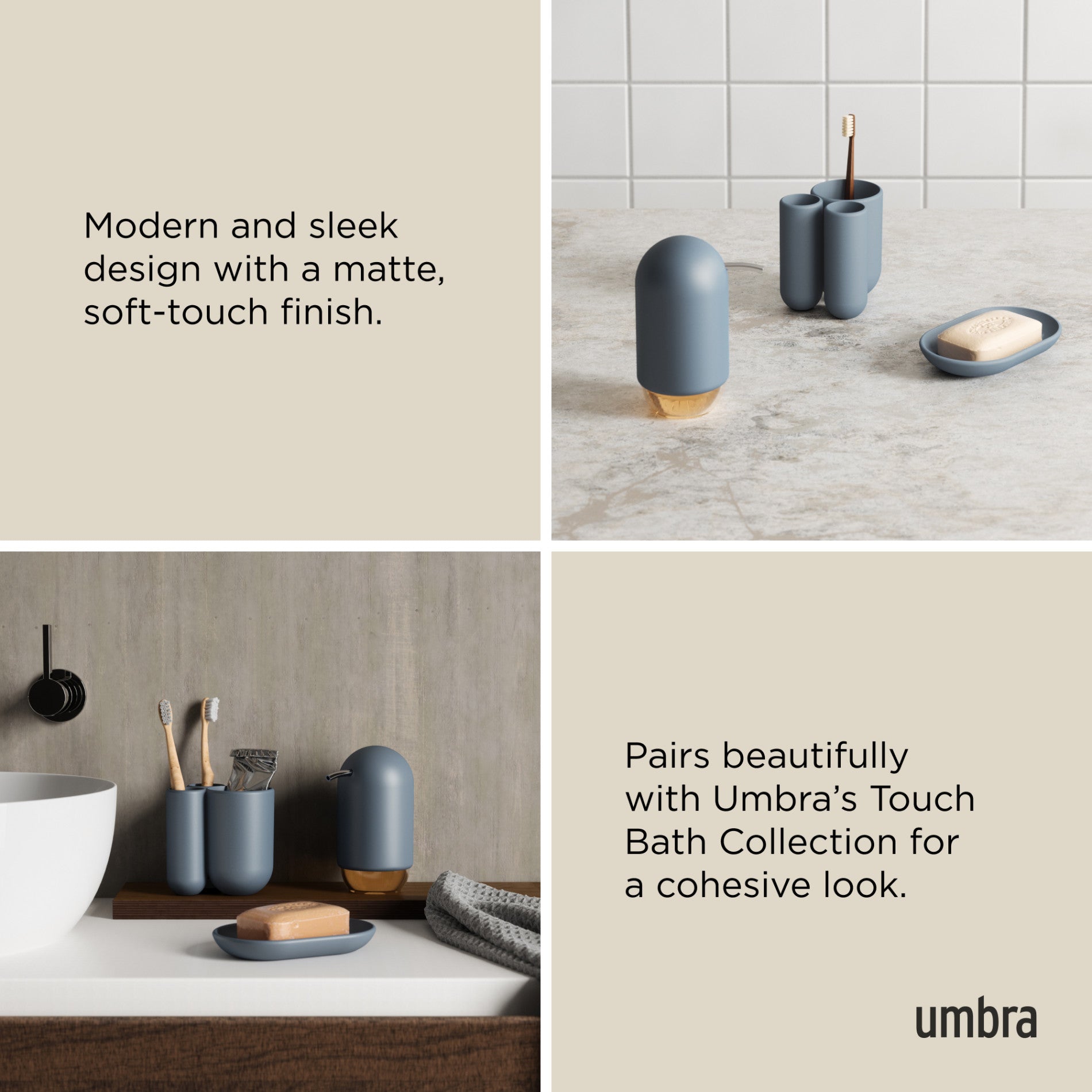 Compact Touch Organizer & Toothbrush Holder