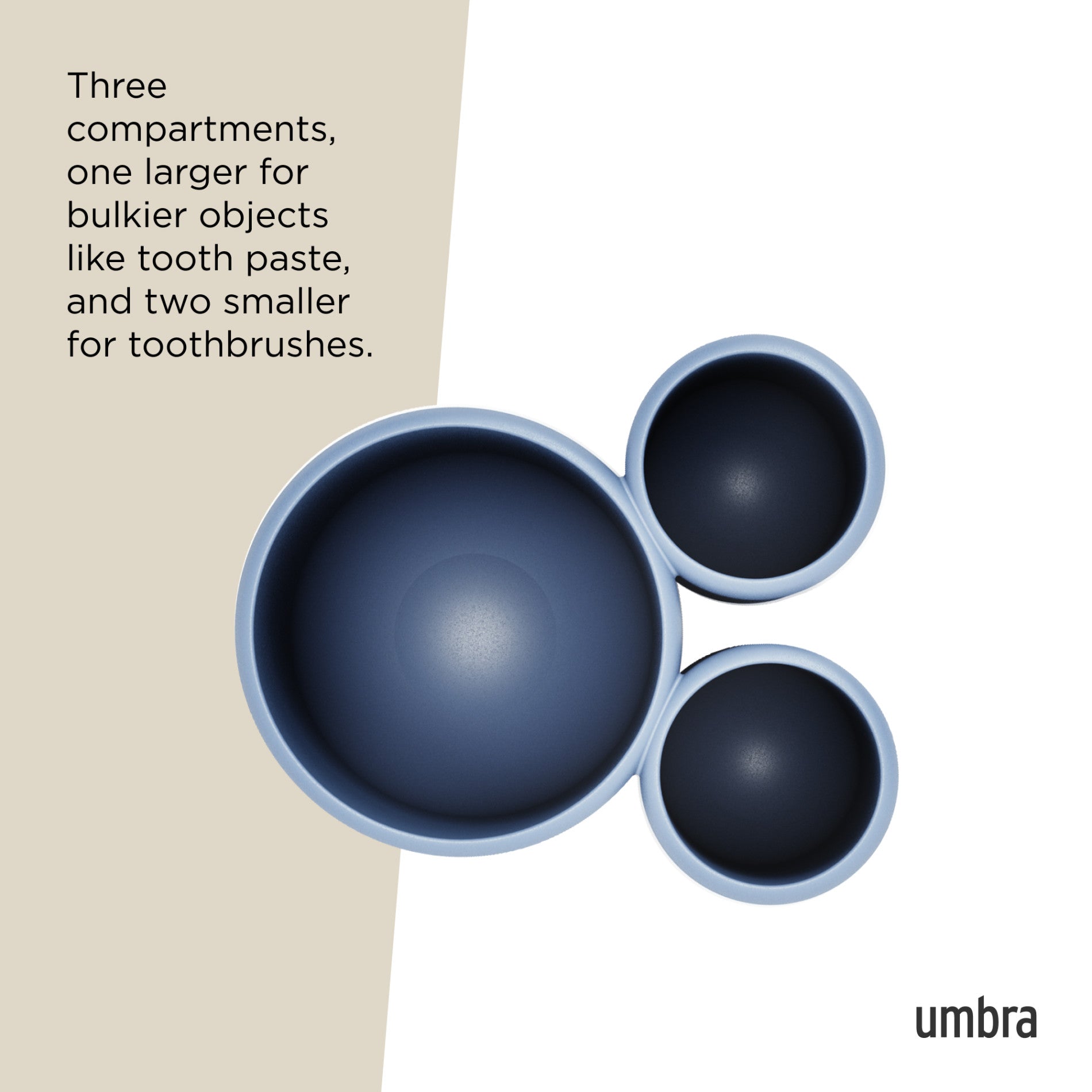 Compact Touch Organizer & Toothbrush Holder
