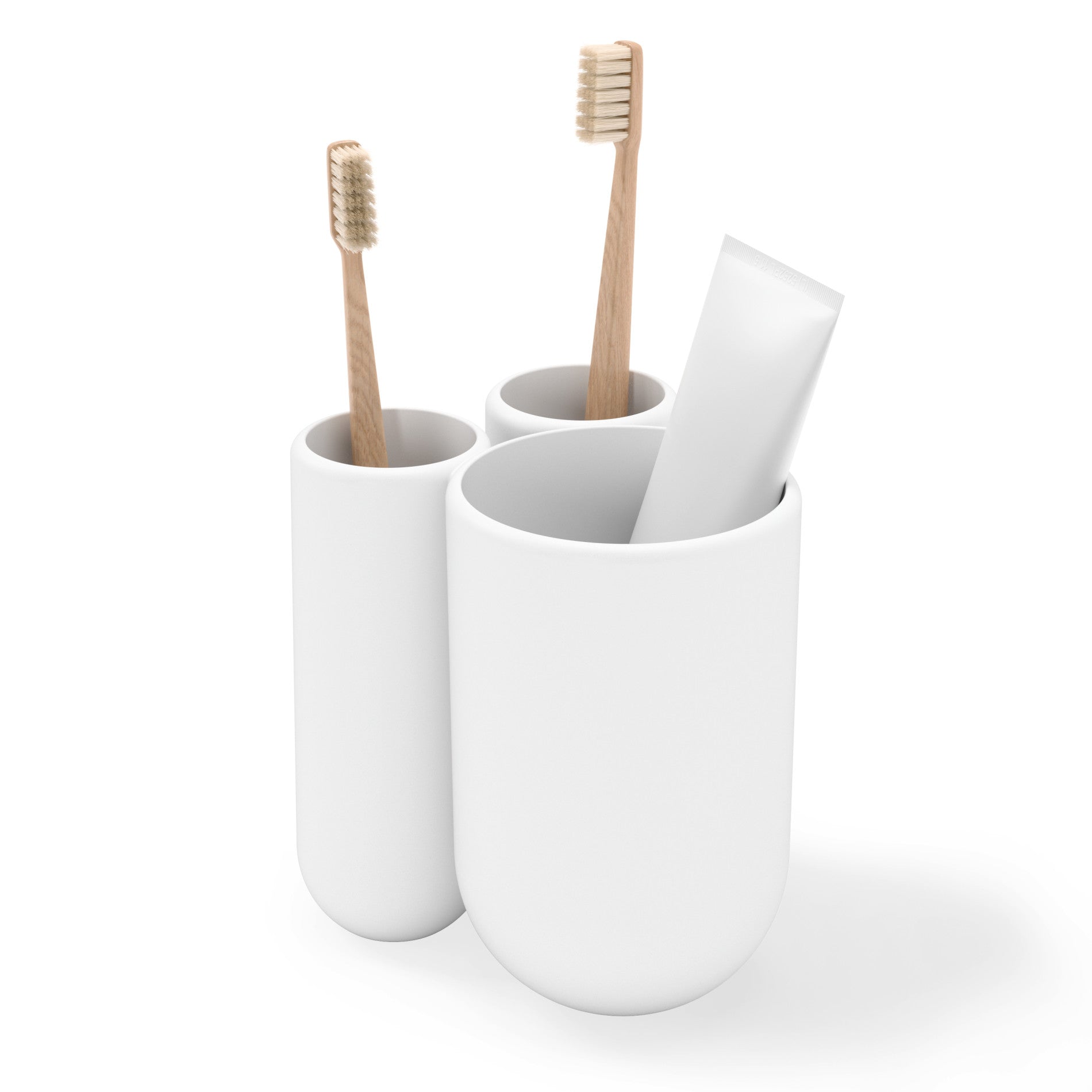 Compact Touch Organizer & Toothbrush Holder