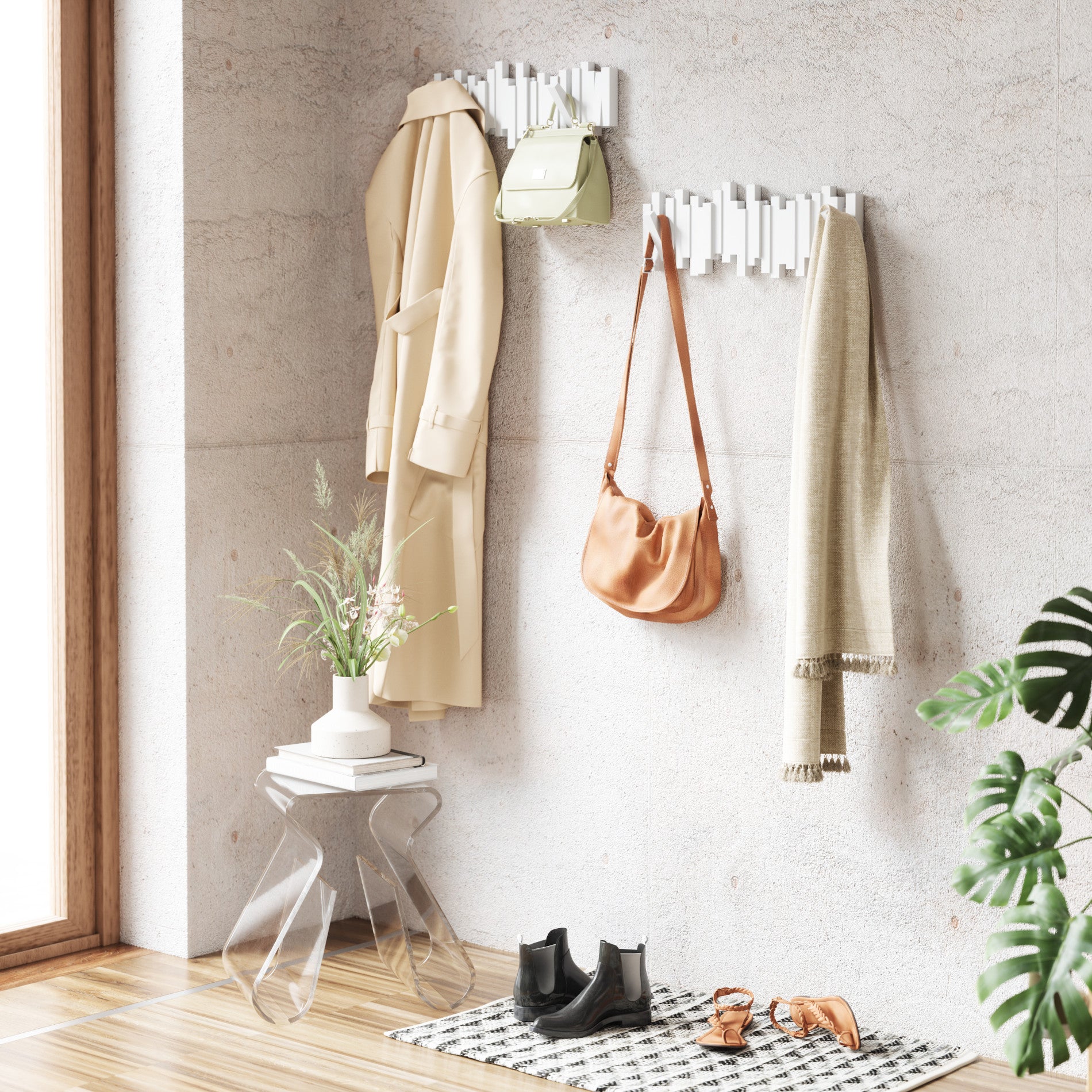 5-Pack Wall Hooks for Organizing