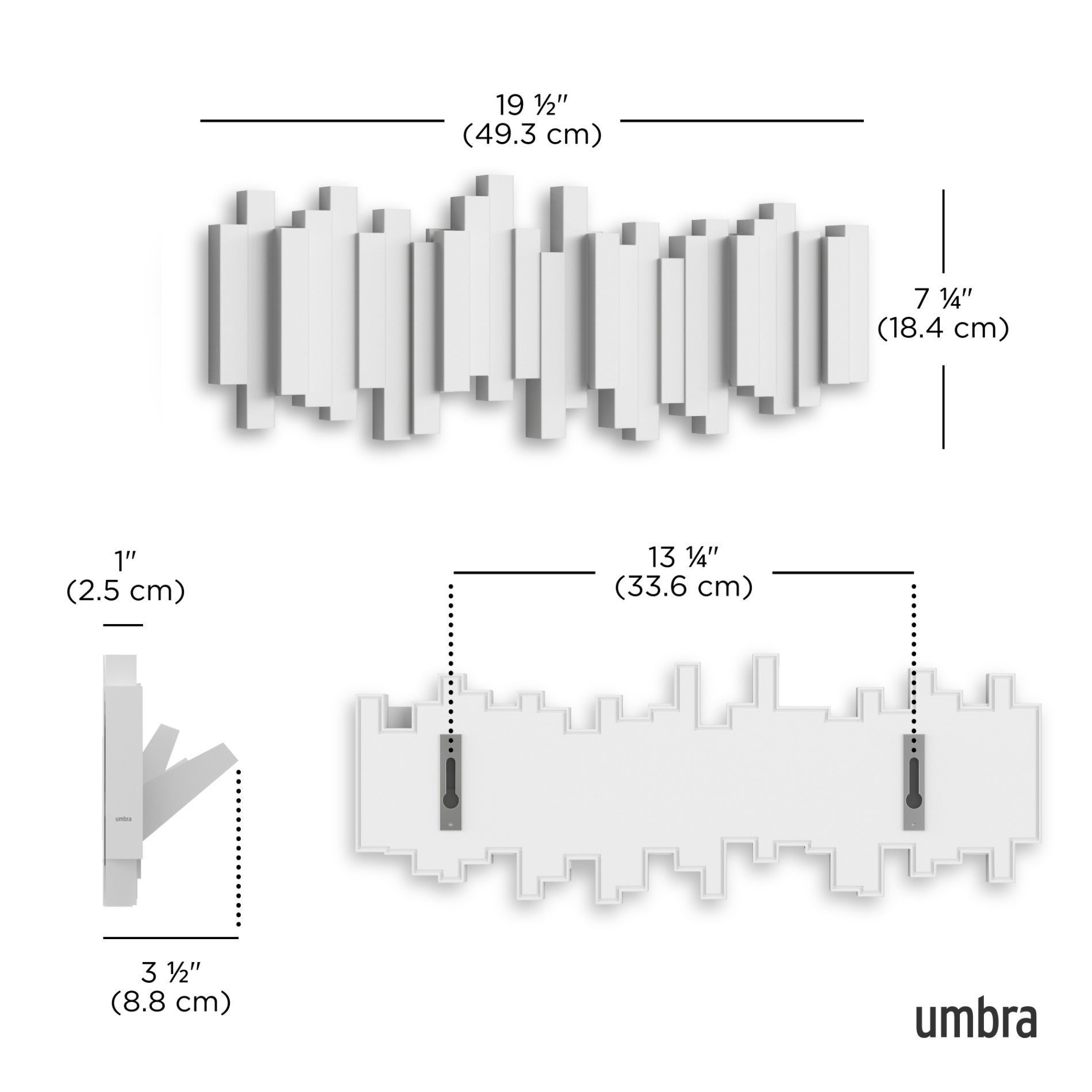 5-Pack Wall Hooks for Organizing
