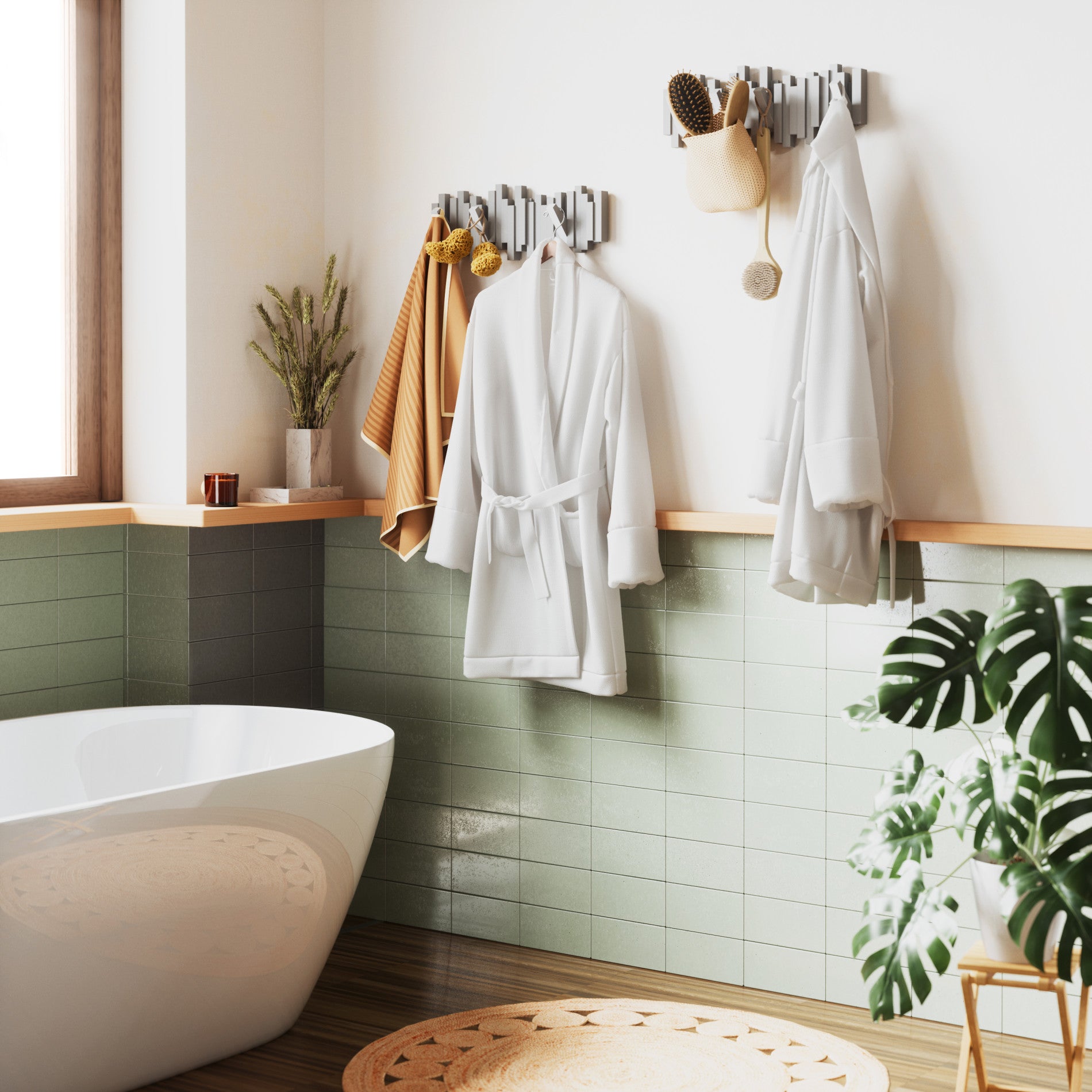 5-Pack Wall Hooks for Organizing