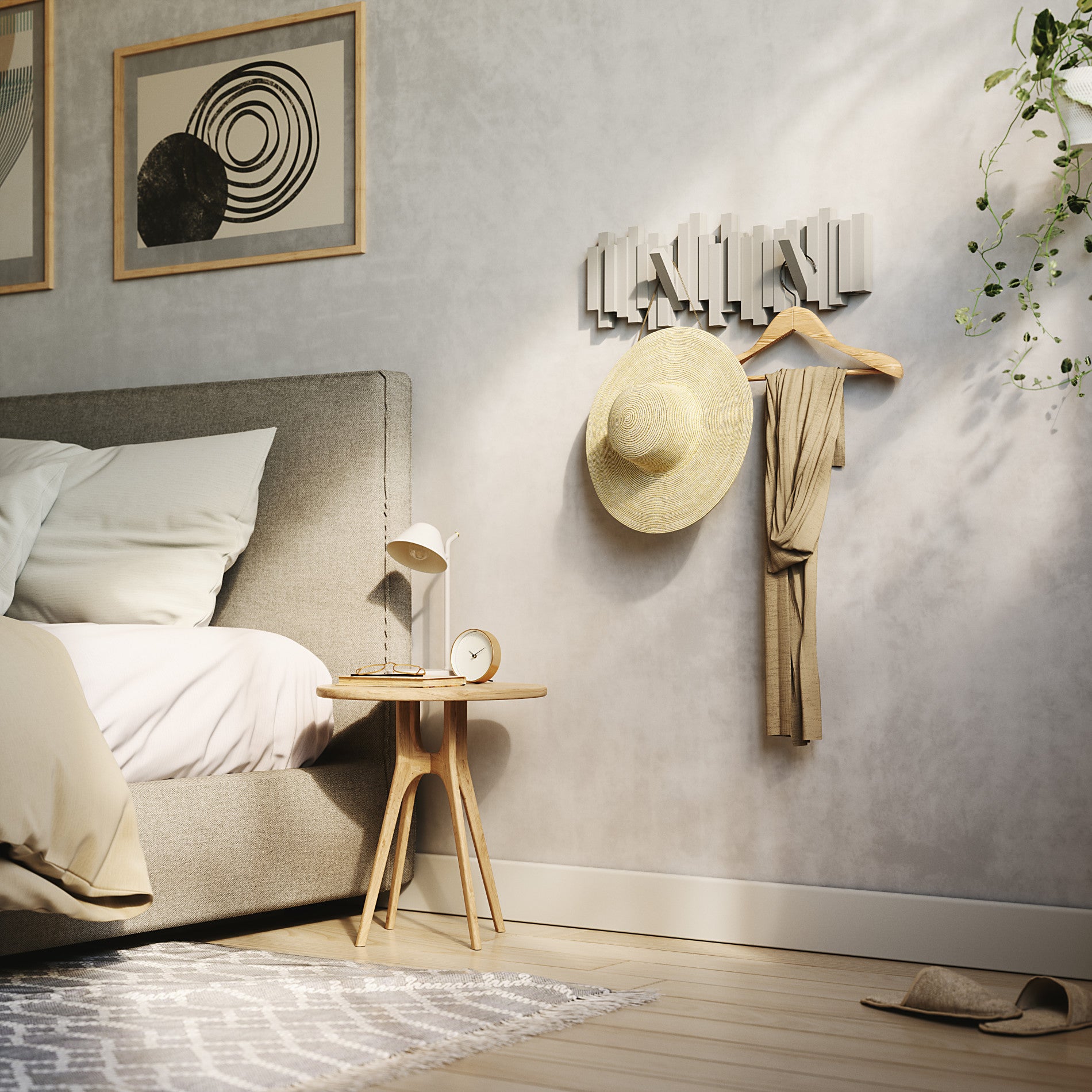 5-Pack Wall Hooks for Organizing