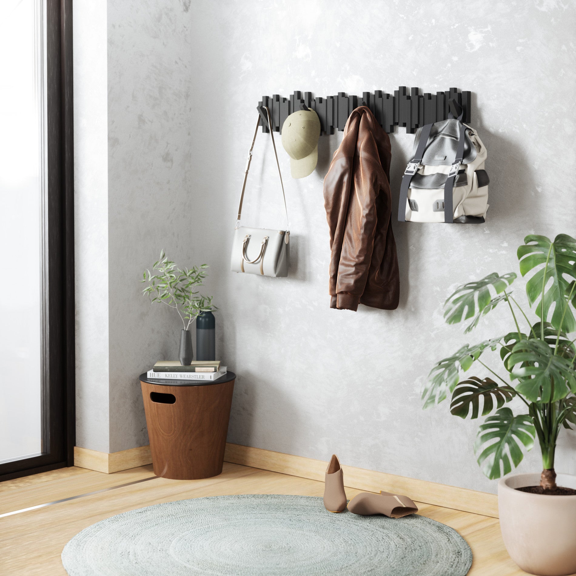 5-Pack Wall Hooks for Organizing