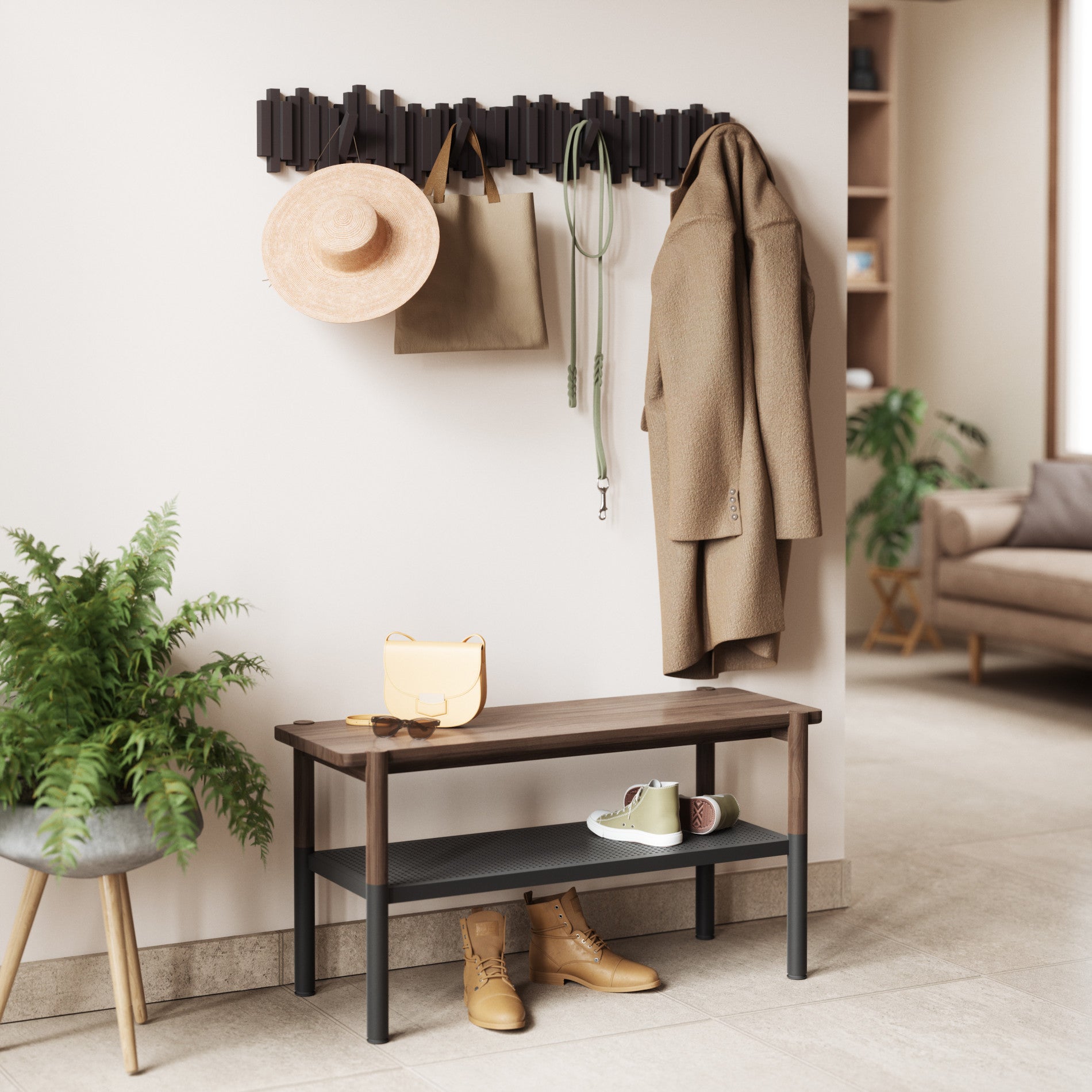 5-Pack Wall Hooks for Organizing