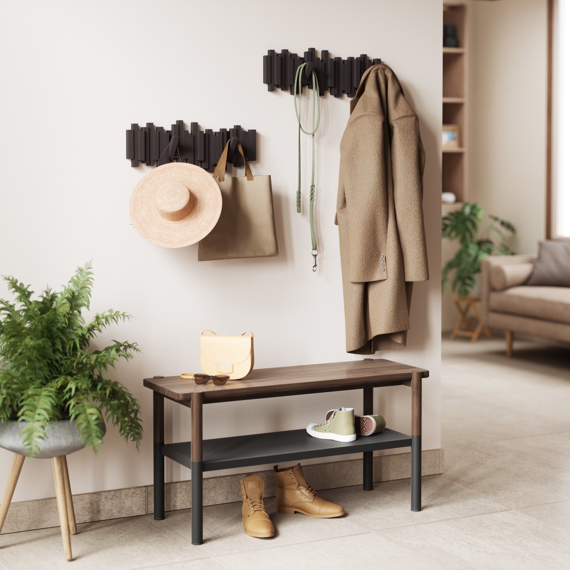 5-Pack Wall Hooks for Organizing