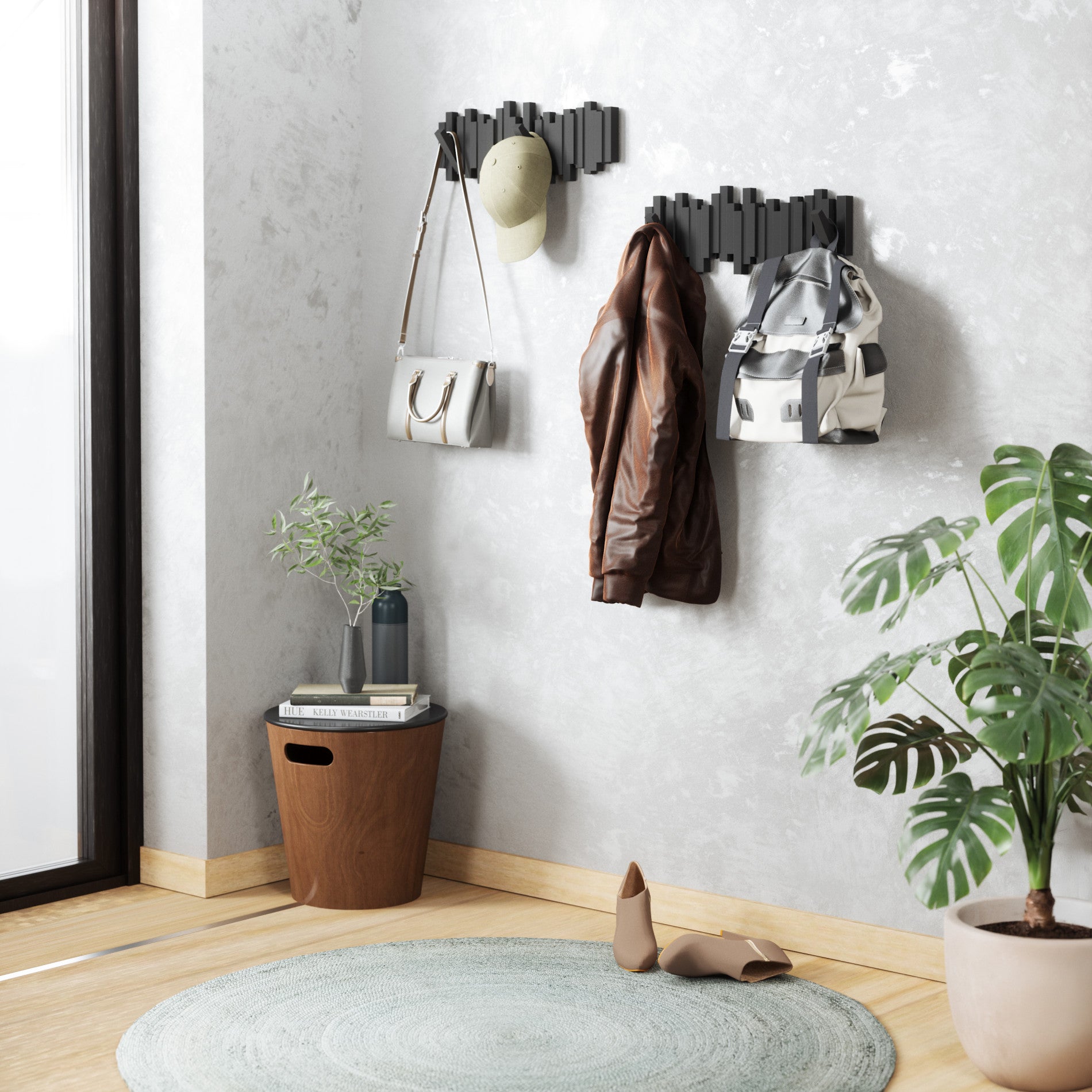 5-Pack Wall Hooks for Organizing