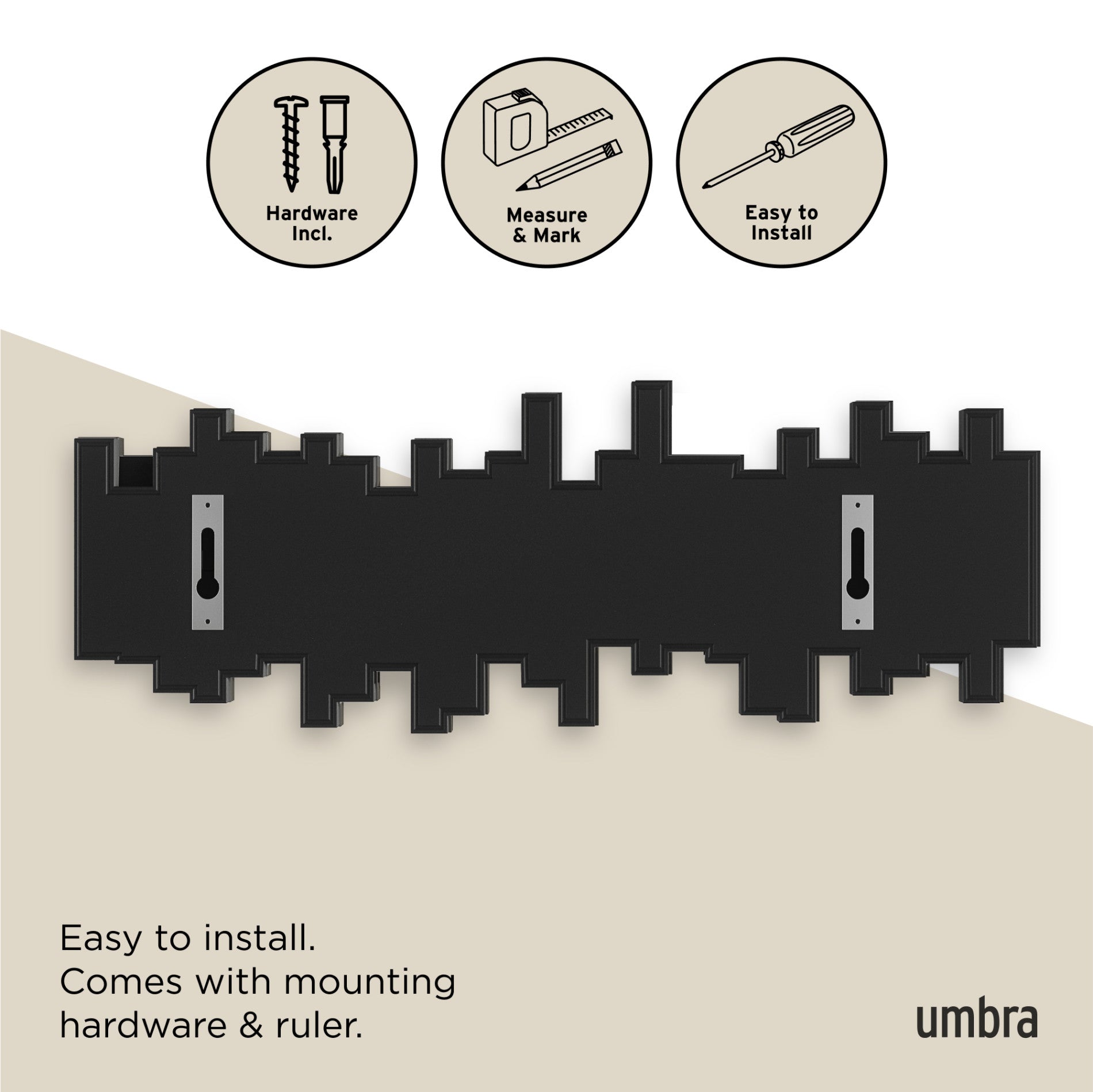 5-Pack Wall Hooks for Organizing