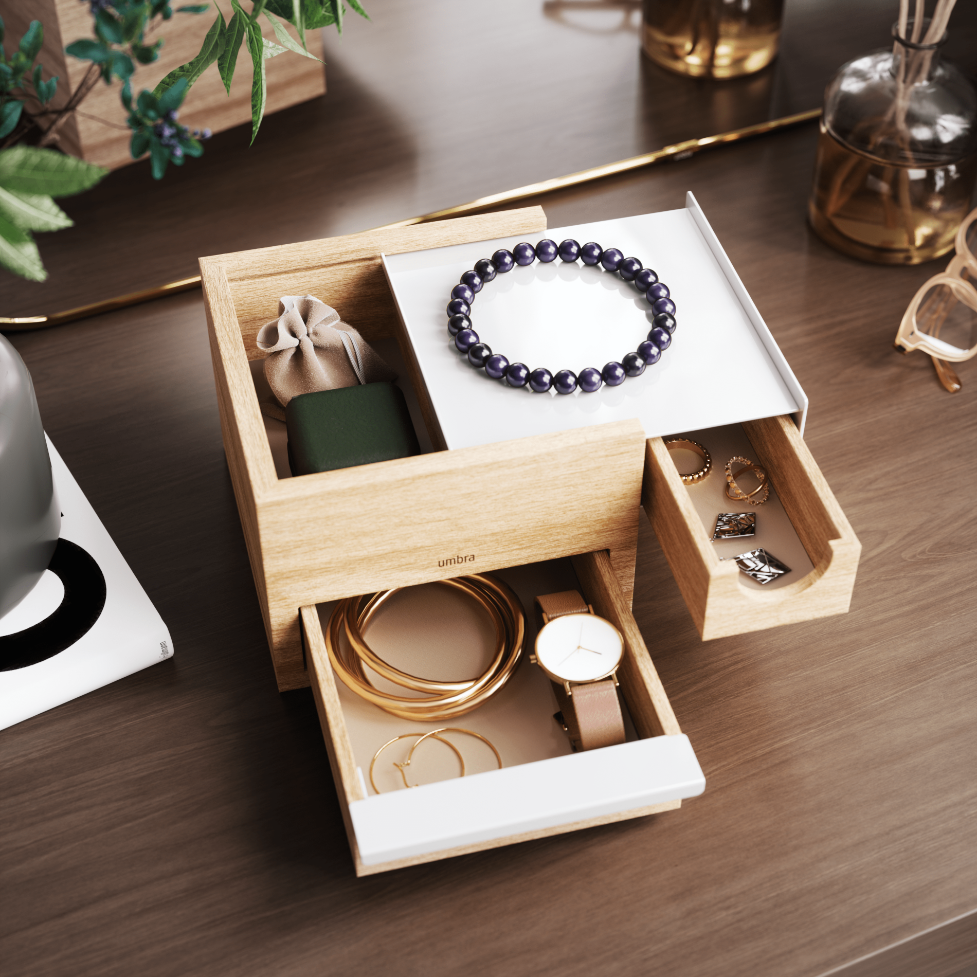 Compact Stowit Storage Box for Small Spaces - Umbra