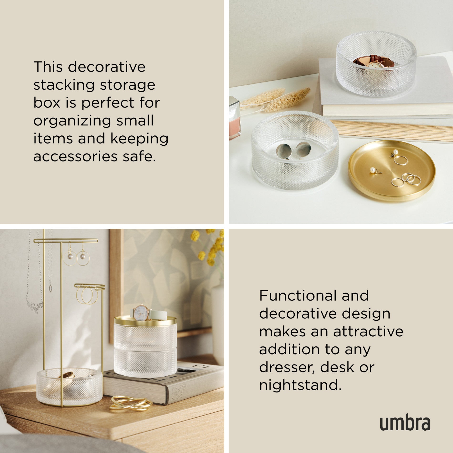Tesora Jewelry Organizer Box for Storage
