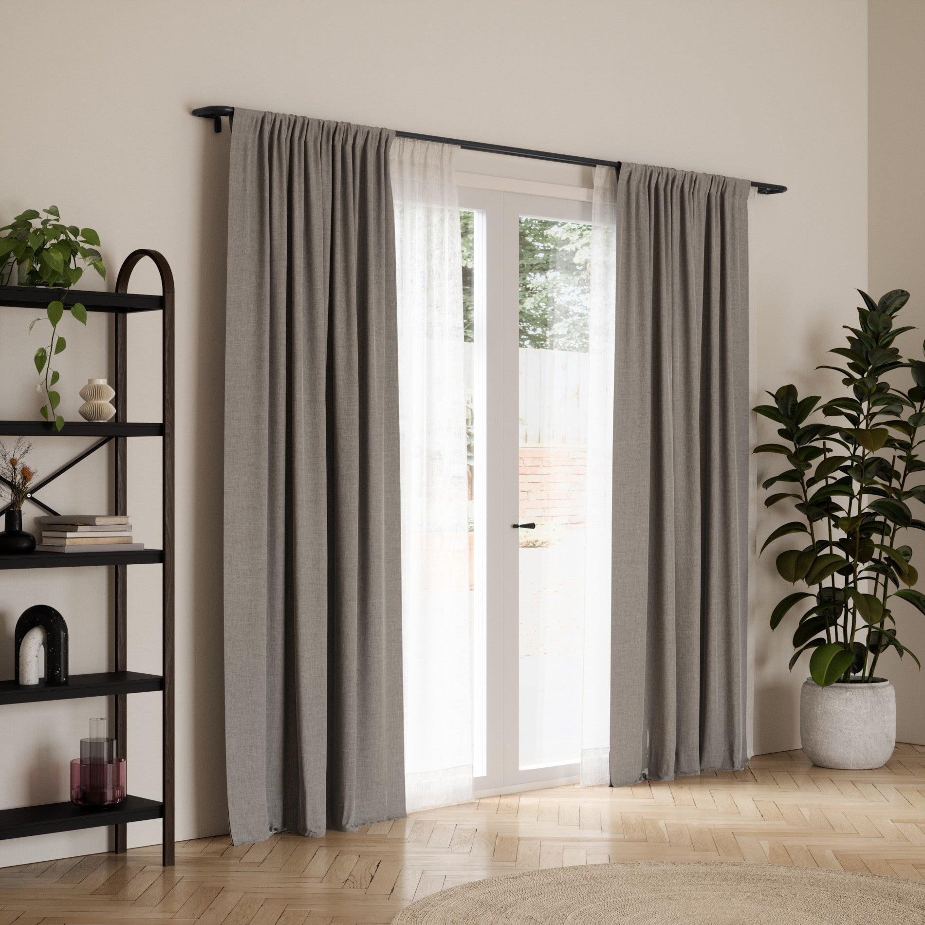 Blackout Curtain Rod for Light Blocking