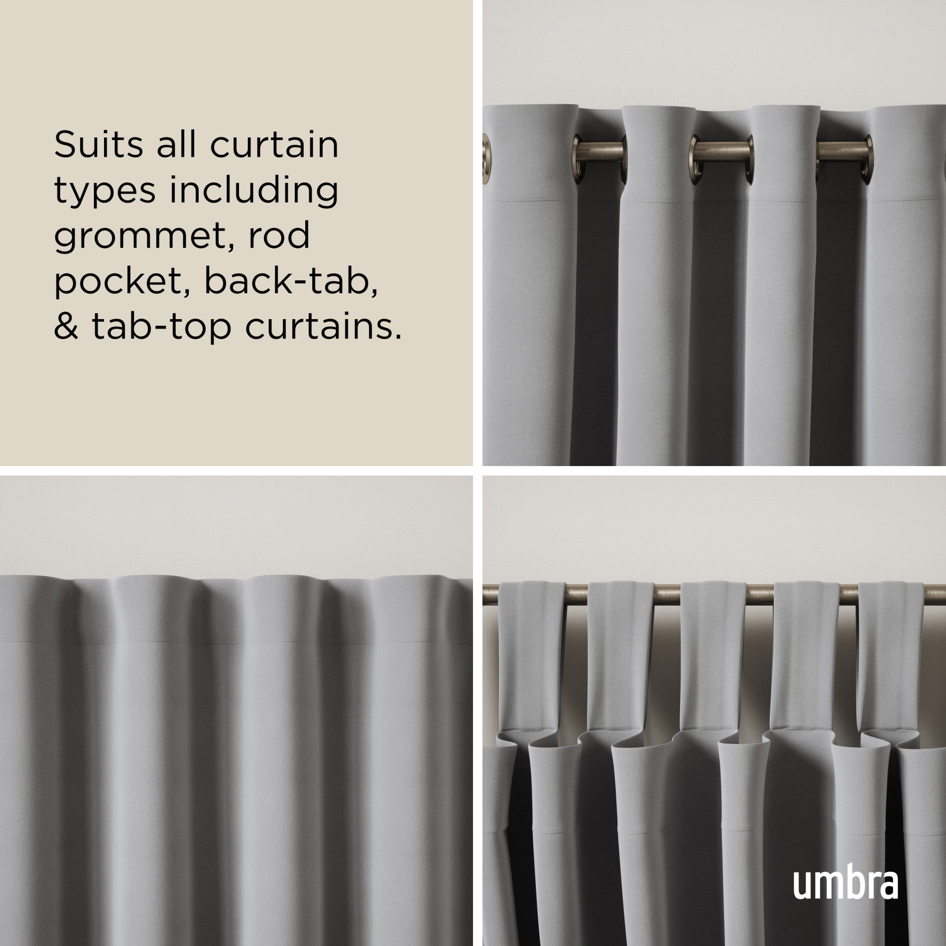Blackout Curtain Rod for Light Blocking
